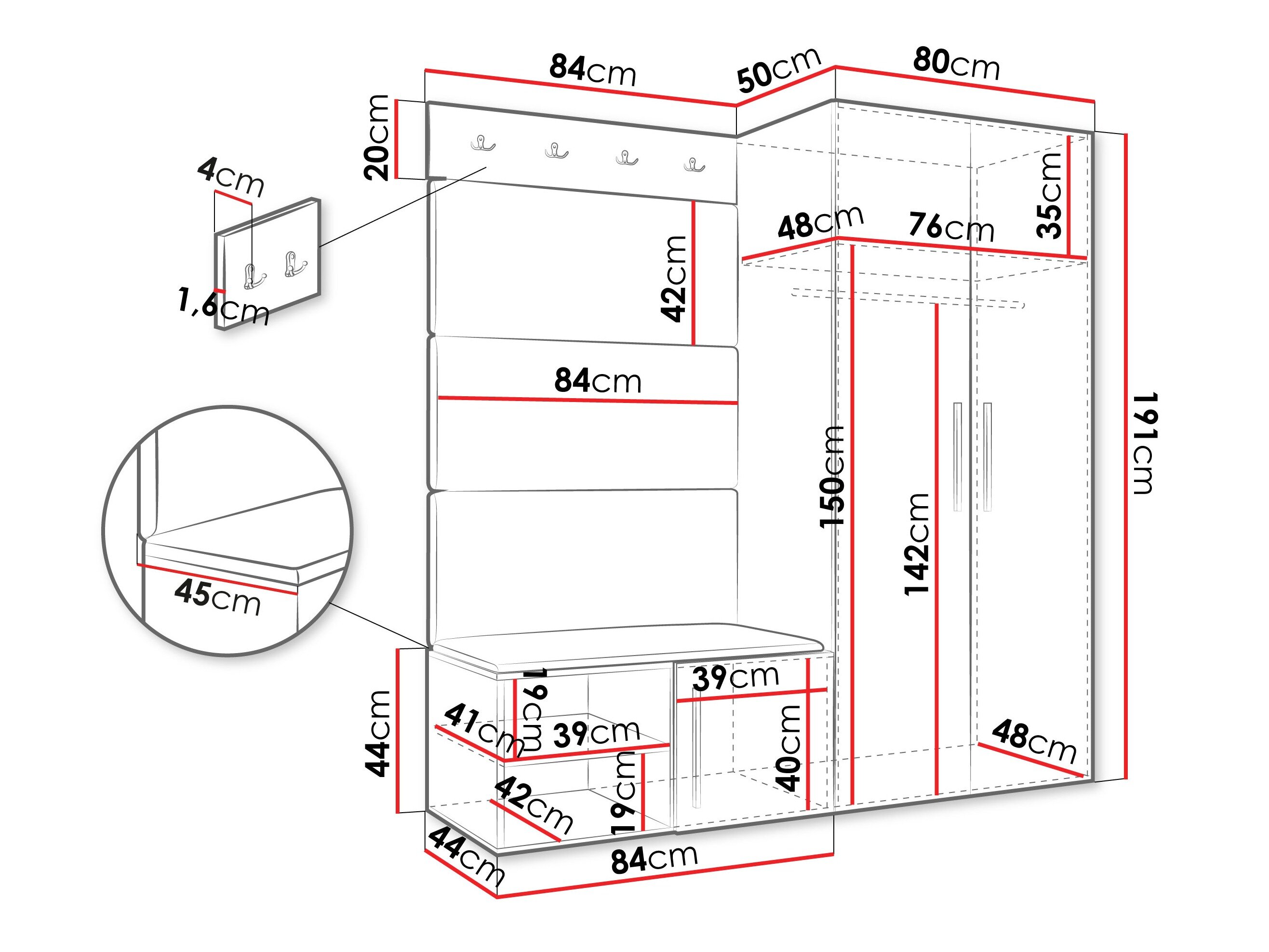 Entrésæt Hartford 526 (Artisan eg)