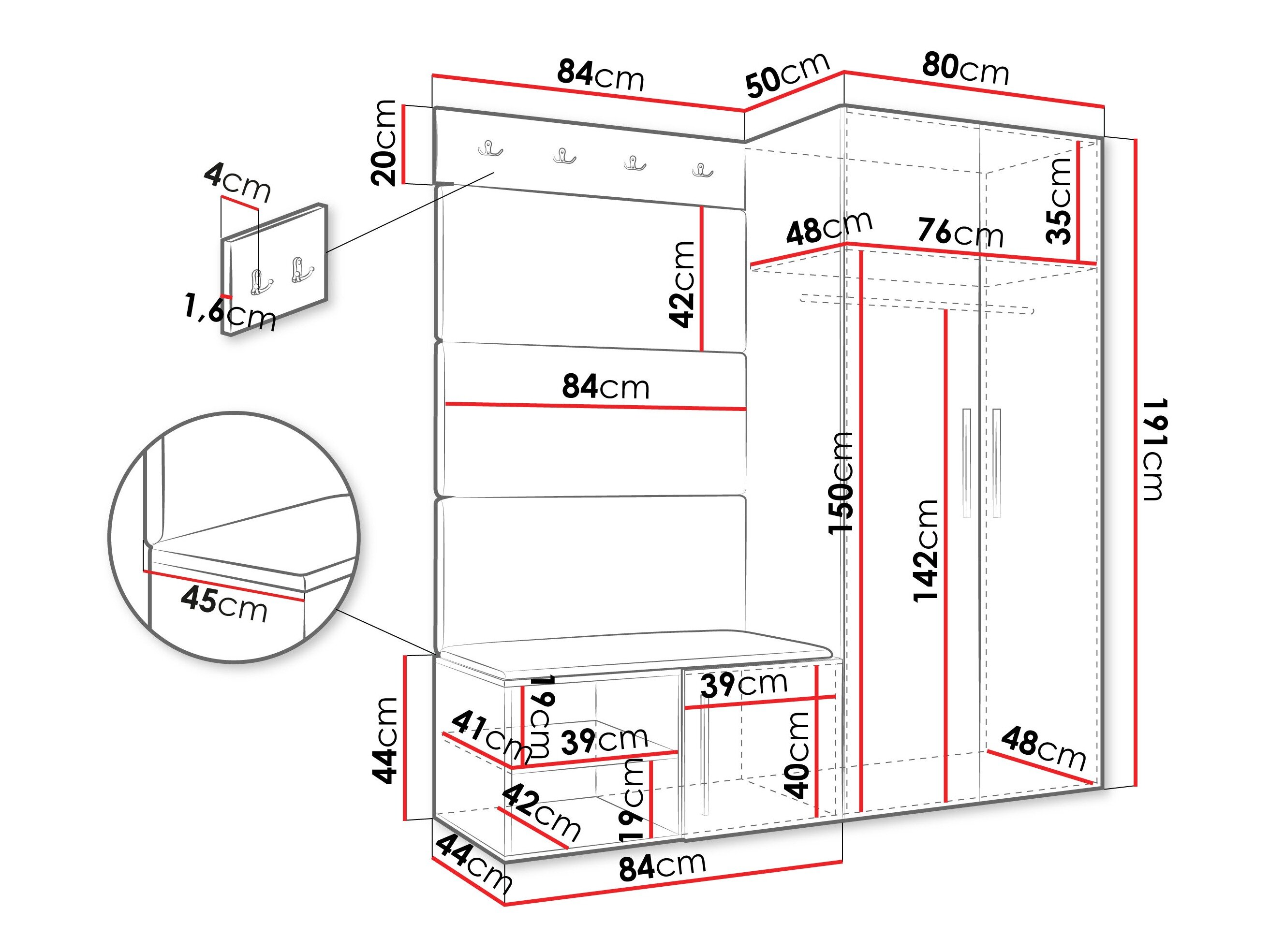 Entrésæt Hartford 526 (Artisan eg)