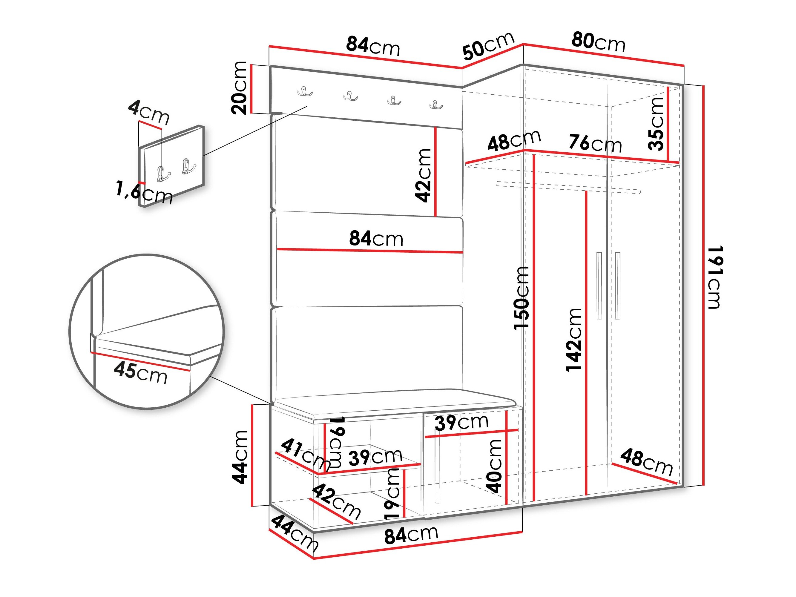 Entrésæt Hartford 526 (Artisan eg)