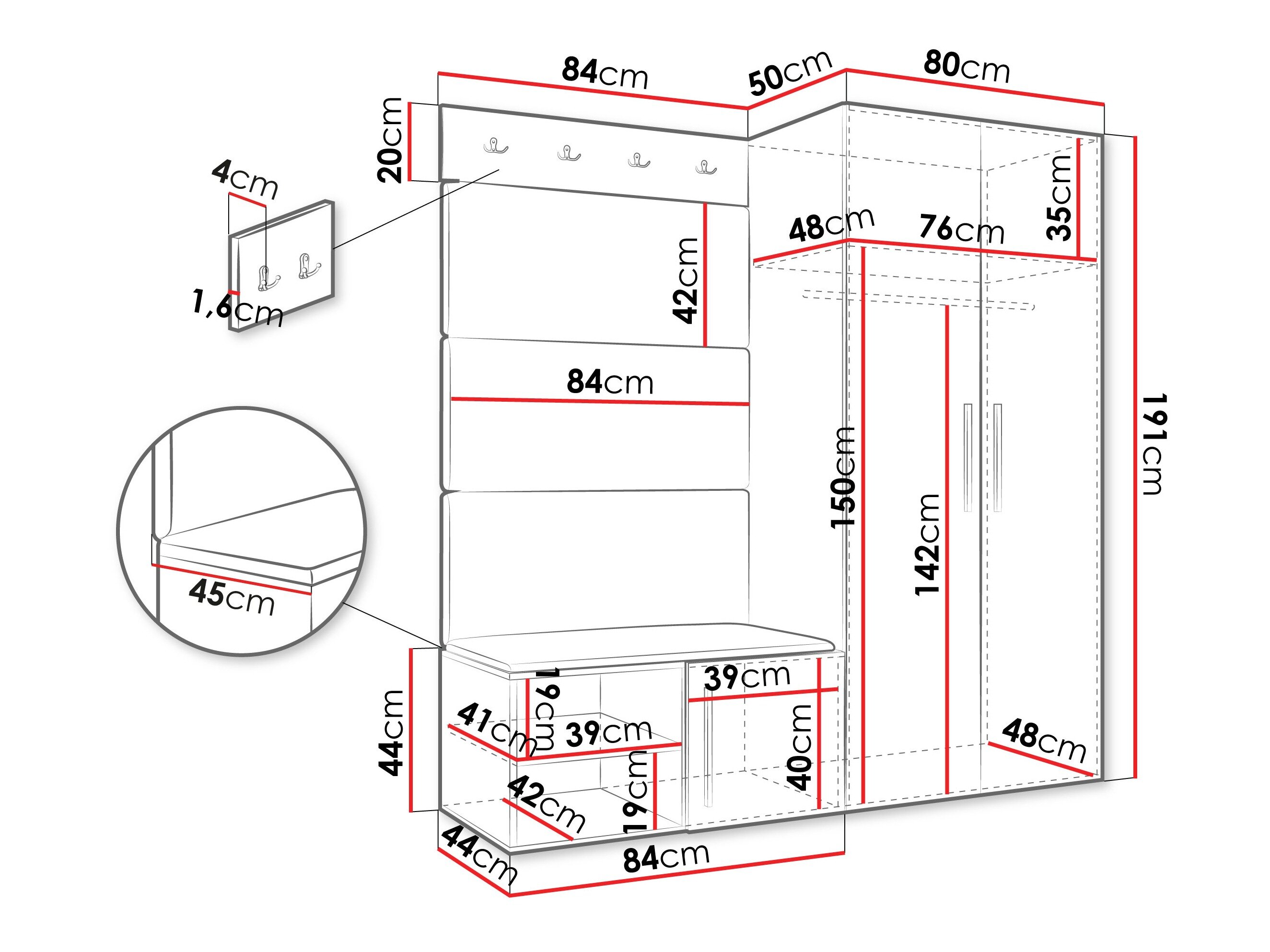 Entrésæt Hartford 526 (Artisan eg)
