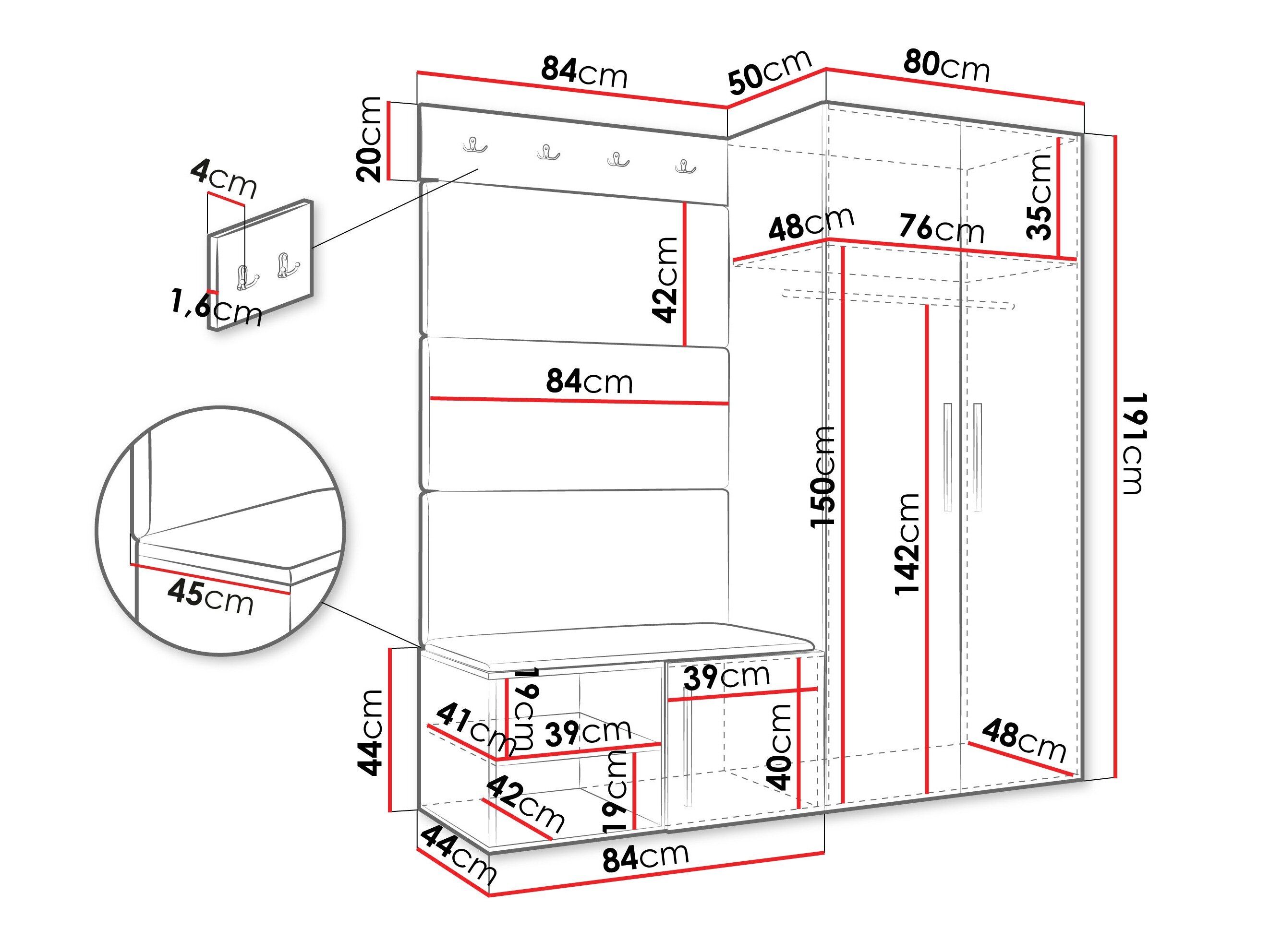Entrésæt Hartford 526 (Artisan eg)