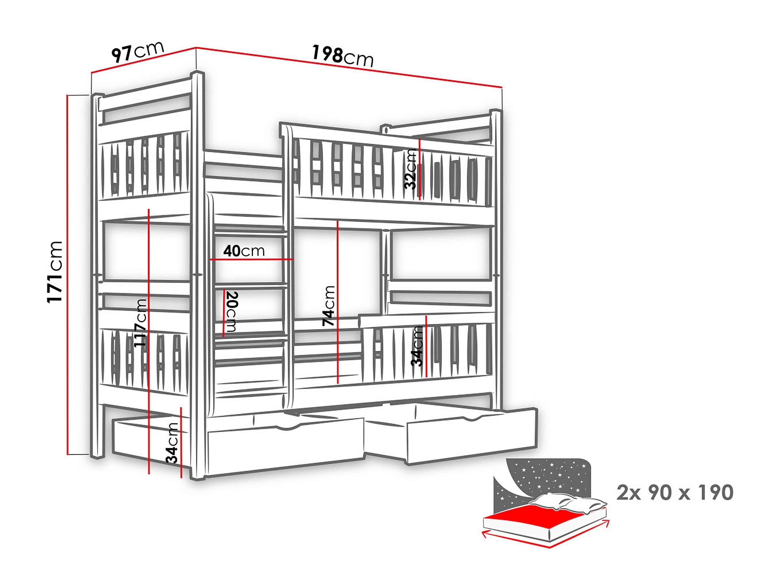 Køjeseng Vista 100 (Kashmir)
