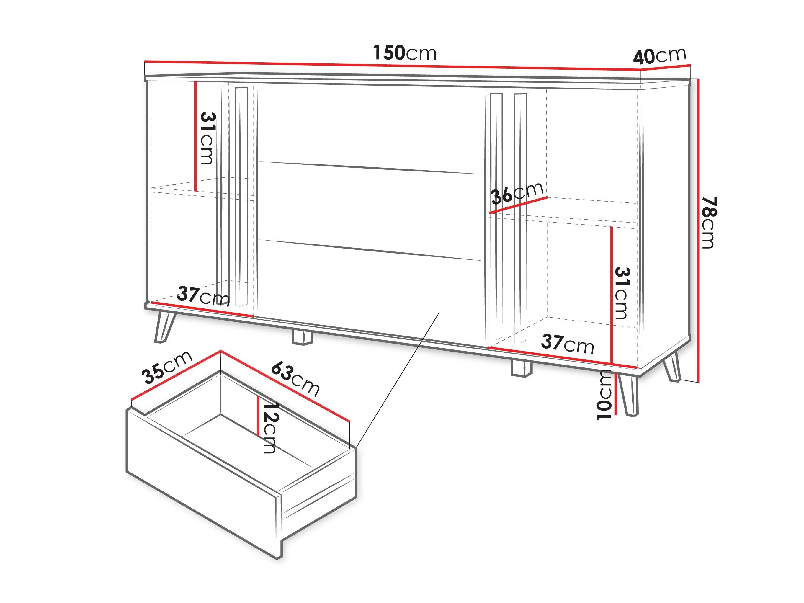 Kommode Temora 100 (Congo)
