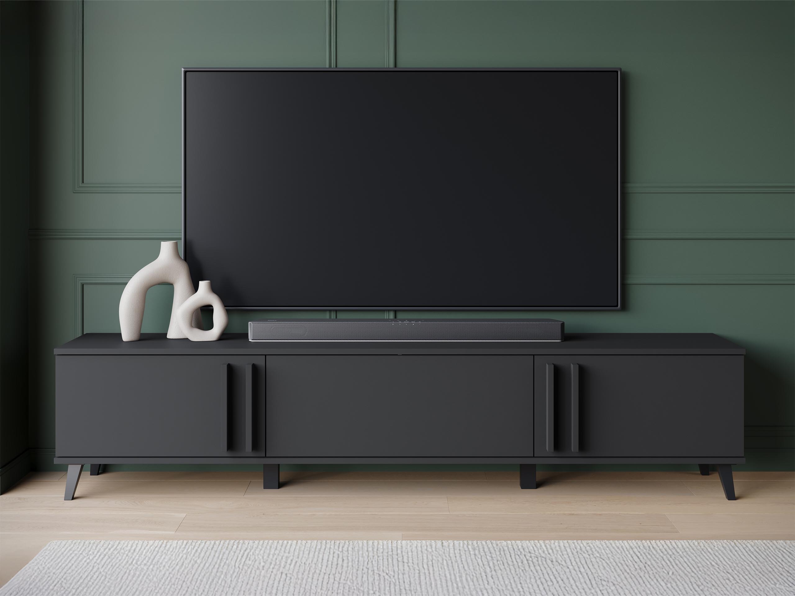 TV-bord Facetor (Grafit)