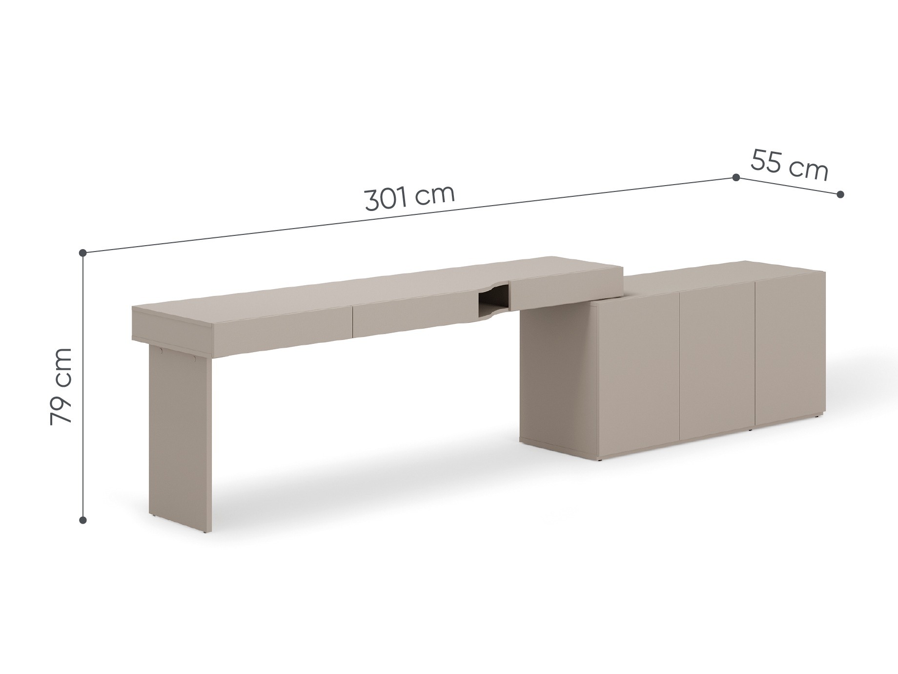Skrivebord Evareve 111 (Venstre)