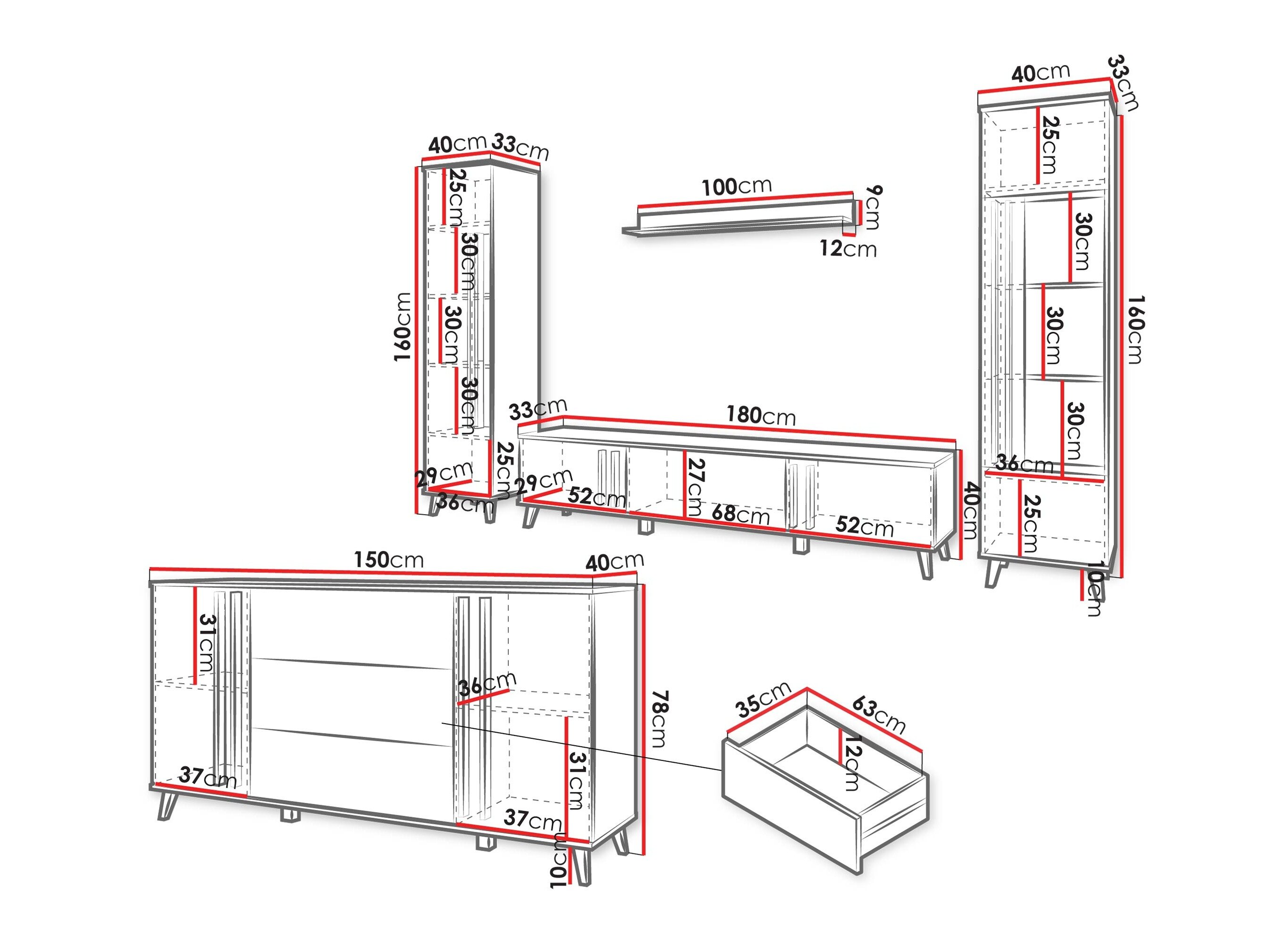 Stuemøbelsæt Temora 105 (Congo)