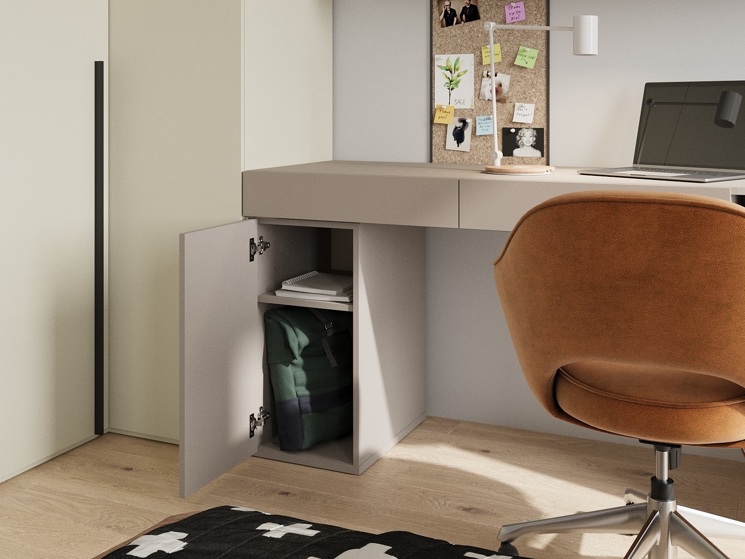 Skrivebord Evareve 110 (Højre)