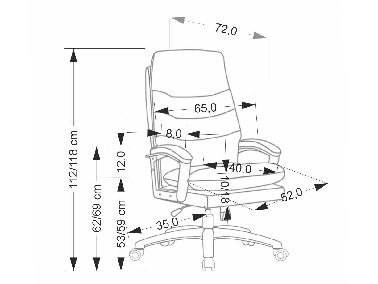 Kontorstol Houston 2003 (Sort + Beige)