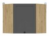 Modulhjørnevægskab Classic Grey Oak 104
