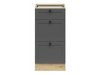 Modulskab med skuffer Classic Grey Oak 107