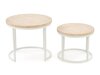 Sofabordssæt Houston 951 (Lys travertin + Hvid)