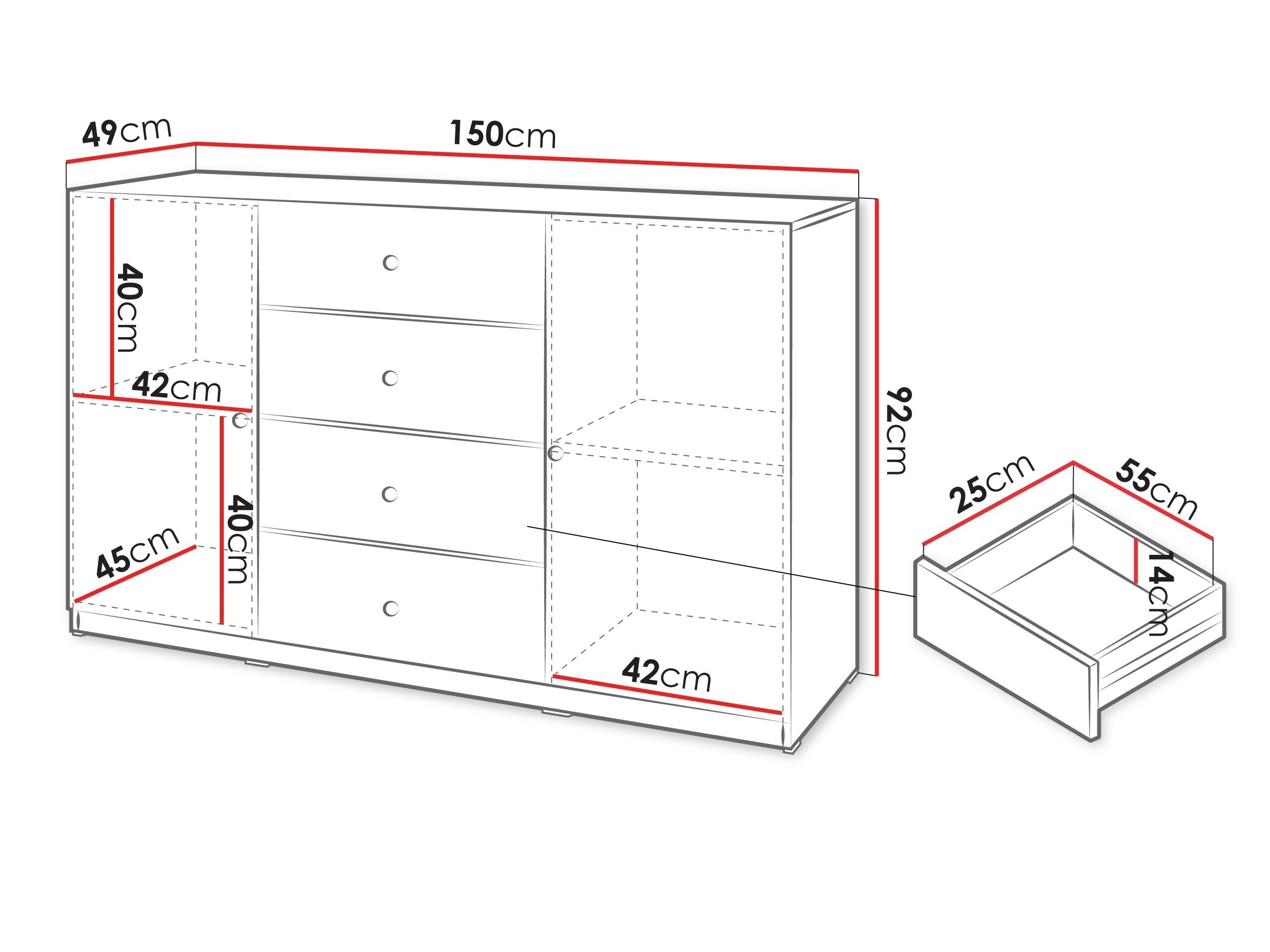 Kommode Comfivo Meleti 101
