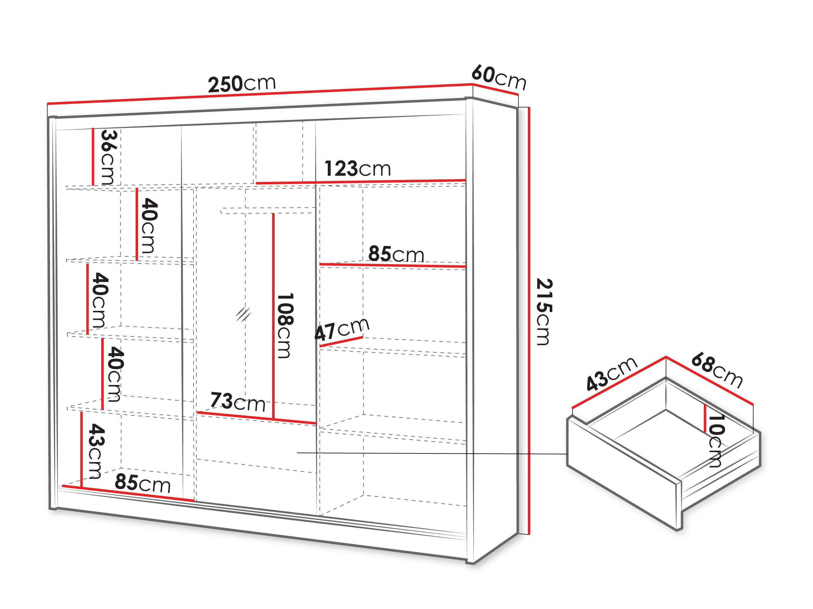 Garderobeskab Honolulu 264