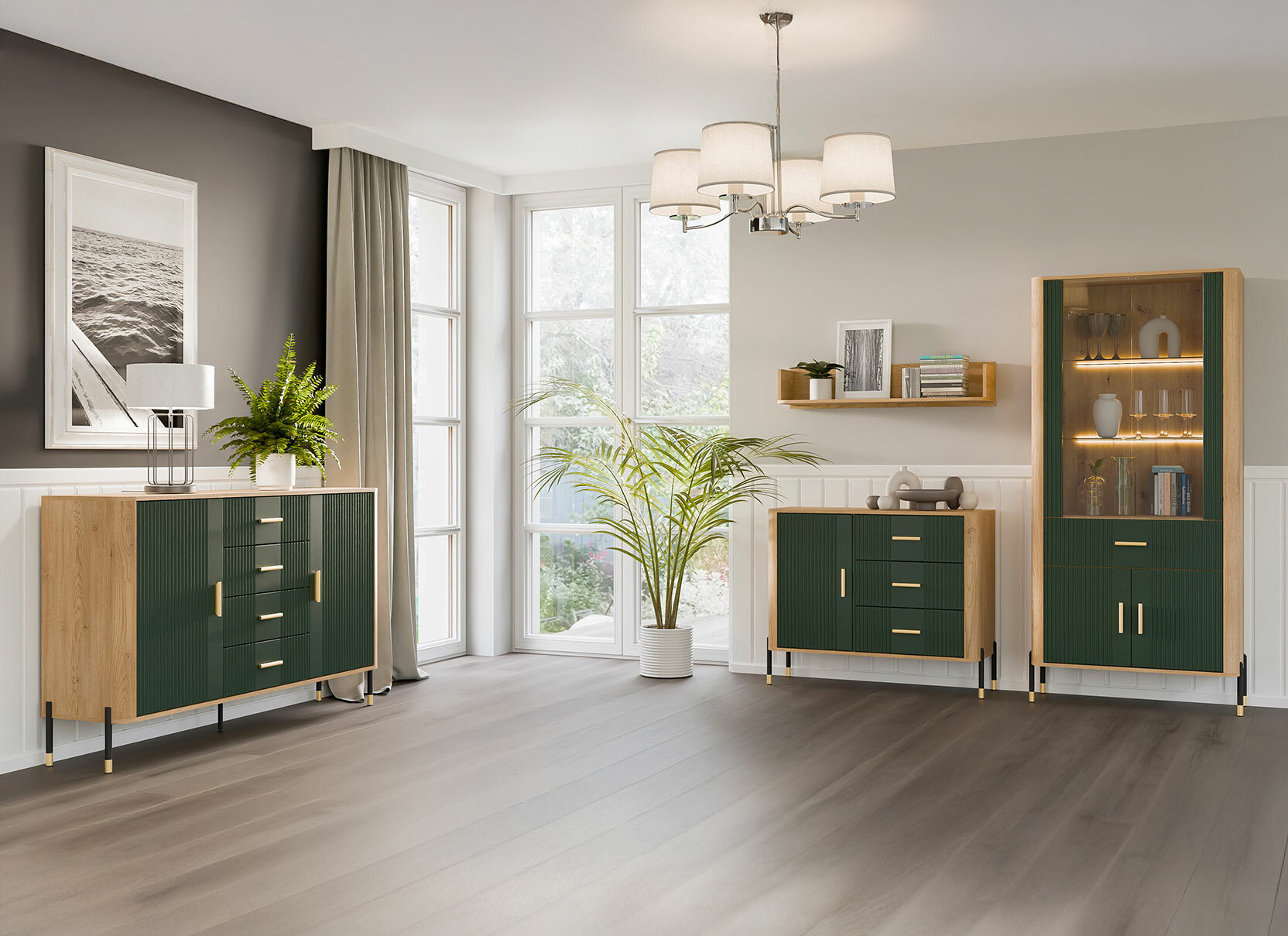 Kommode Flosora 107 (Grøn)