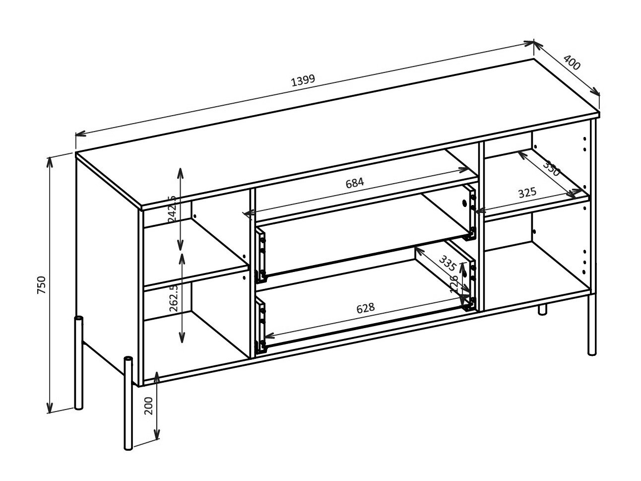 Kommode Levtenu 114 (Kashmir)
