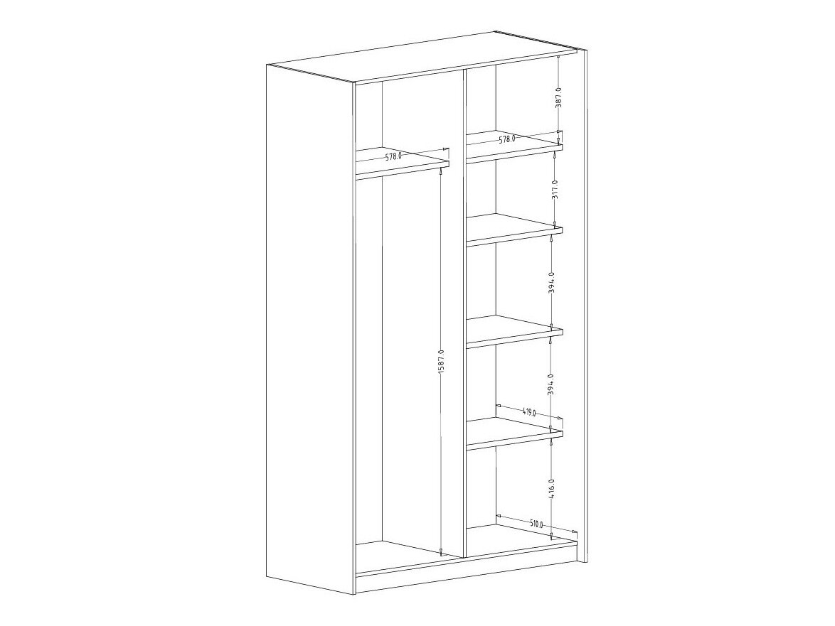 Garderobeskab Austin 369 (Kashmir)