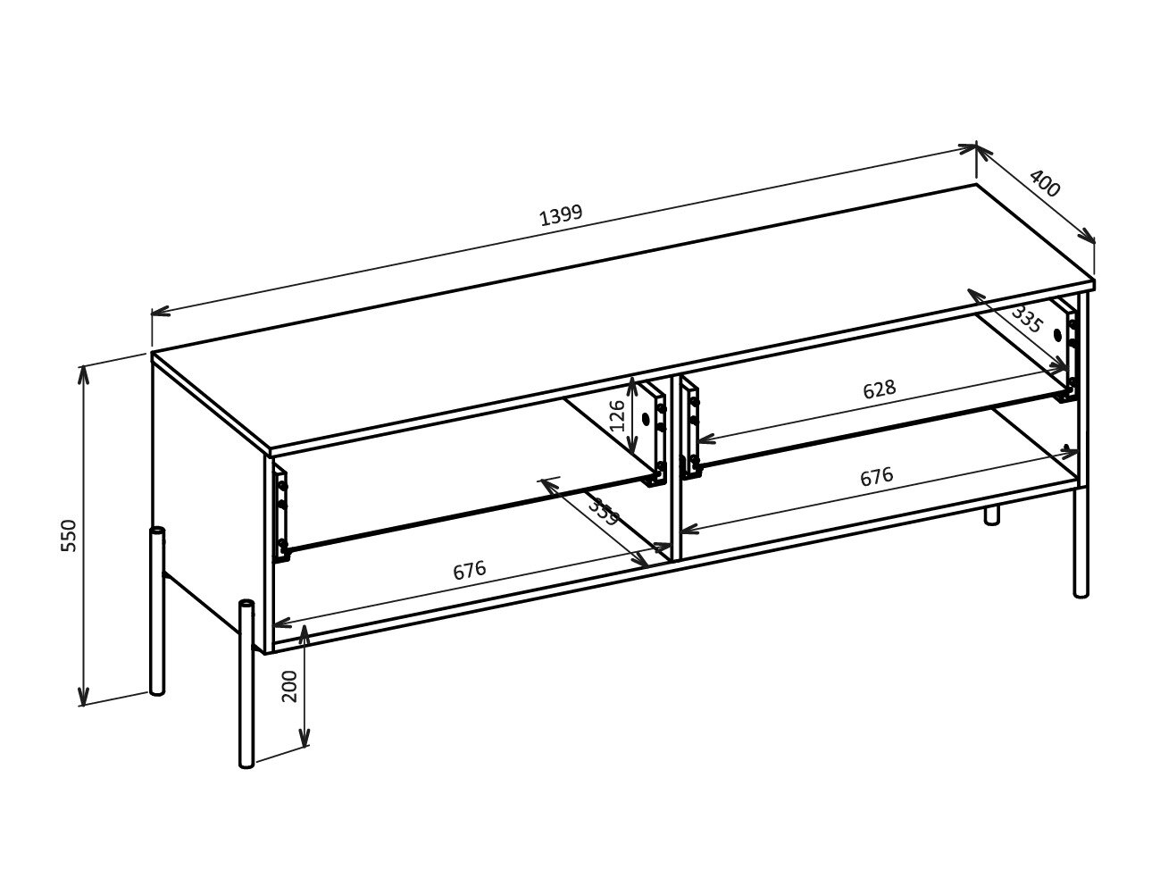 Stuemøbelsæt Levtenu 119 (Egetræ + Kashmir)