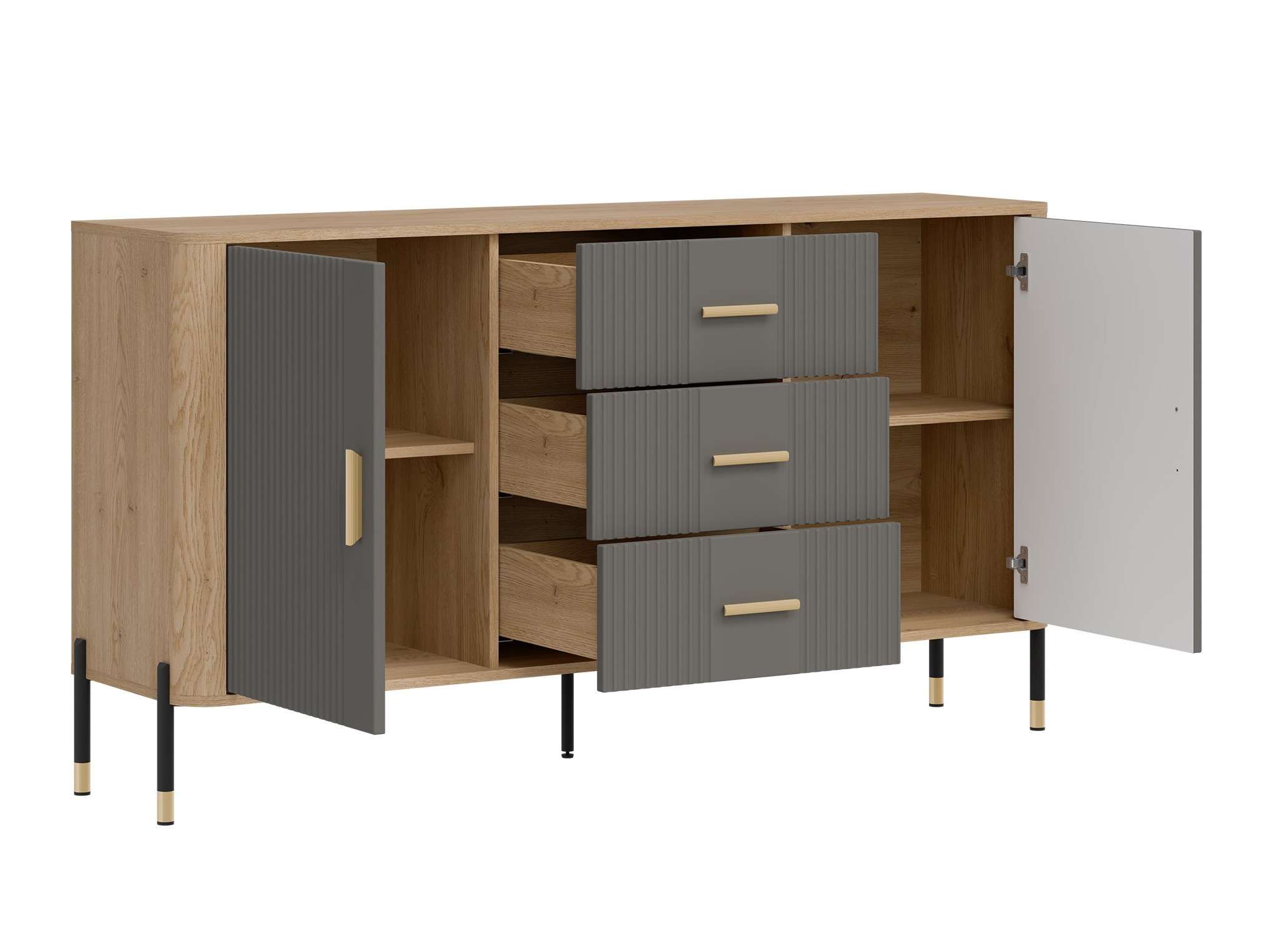 Kommode Flosora 113 (Grå)