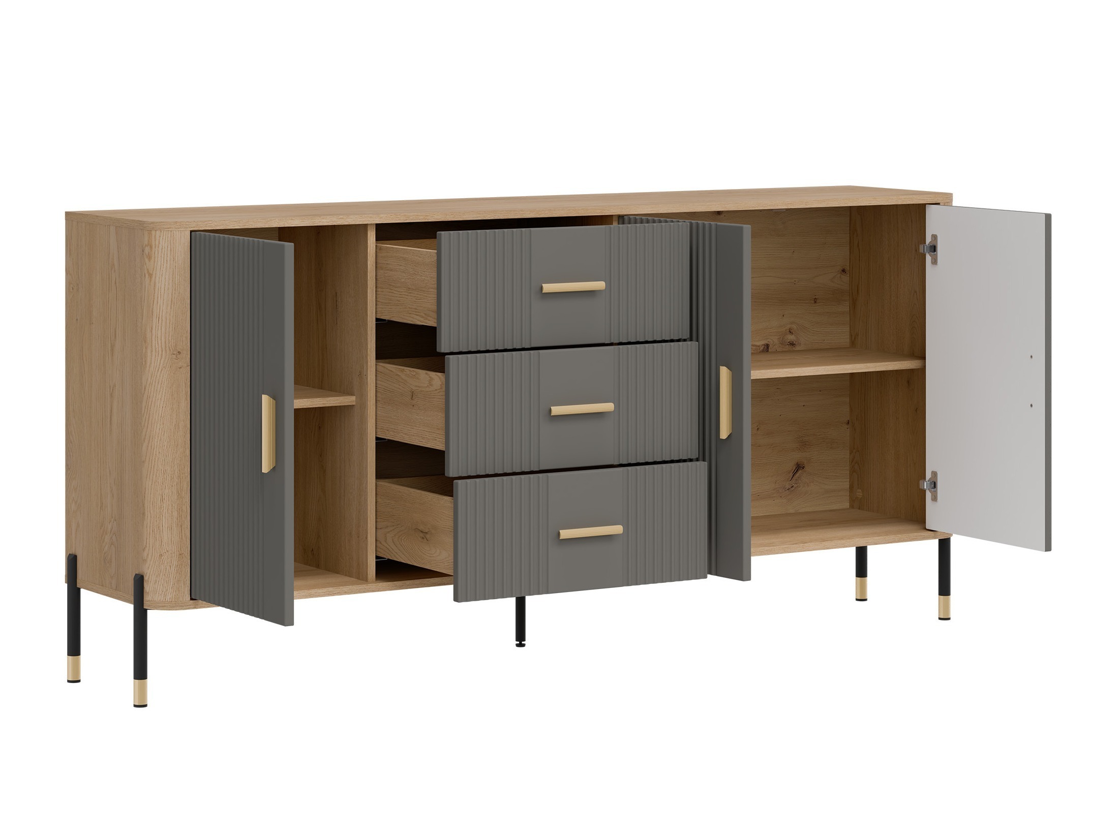 Kommode Flosora 115 (Grå)