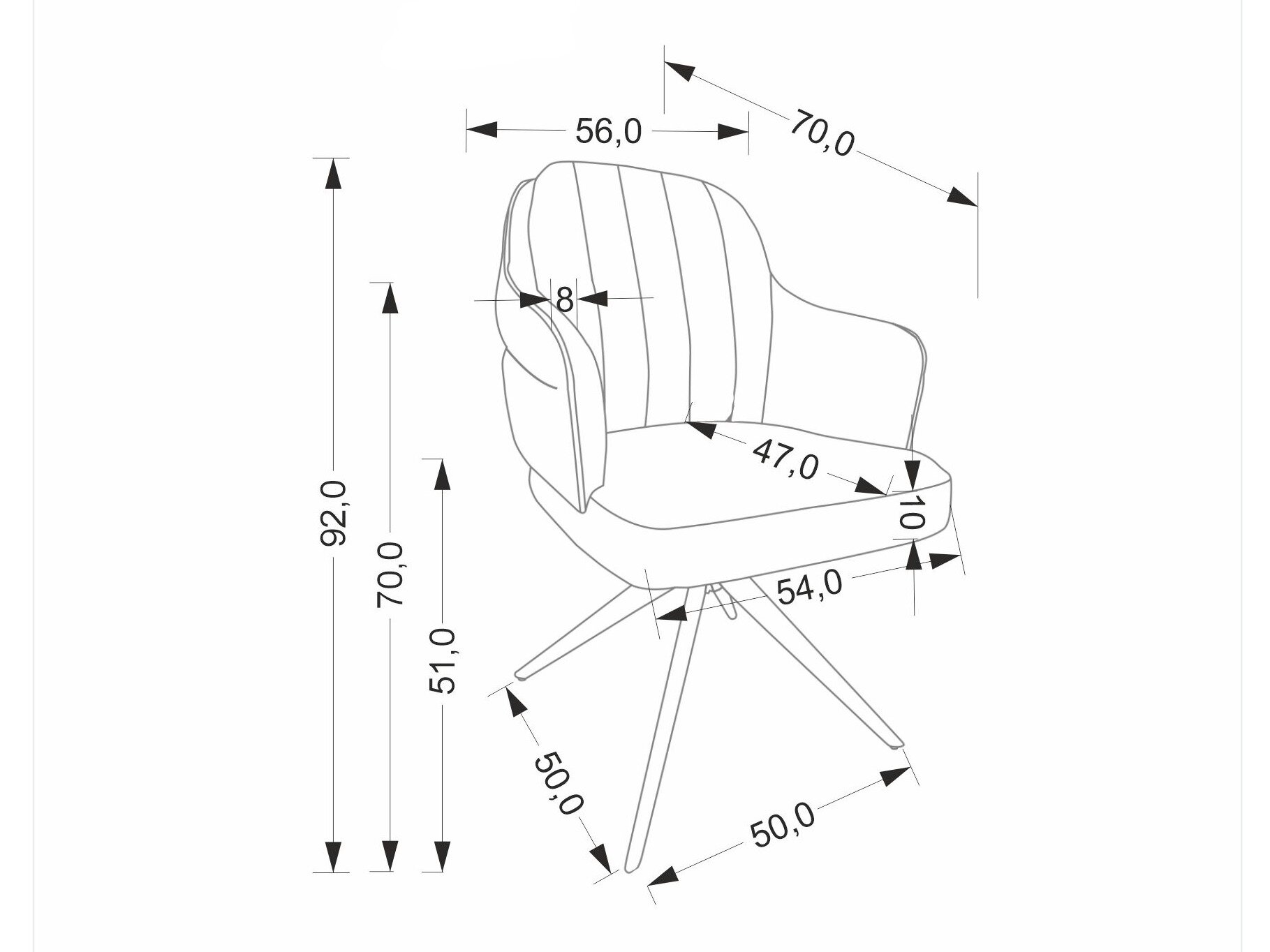 Stol Houston 2019 (Beige)