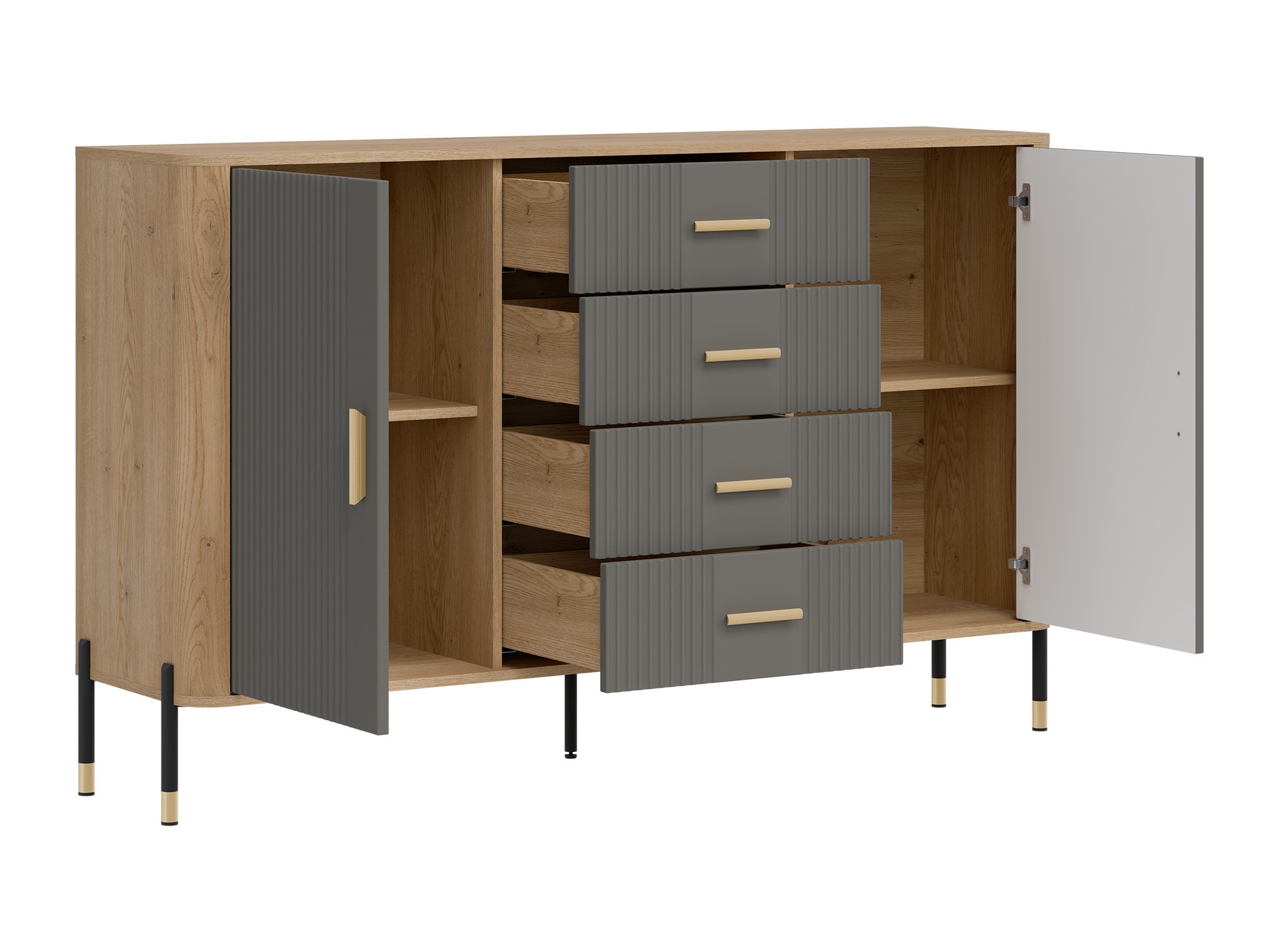 Kommode Flosora 119 (Grå)