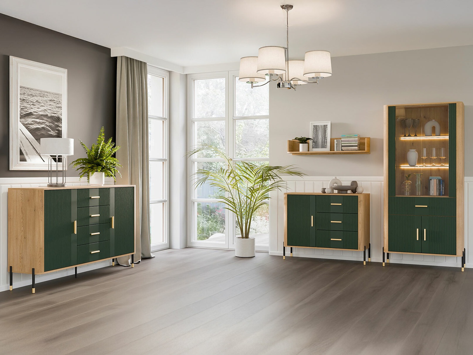 Kommode Flosora 119 (Grøn)