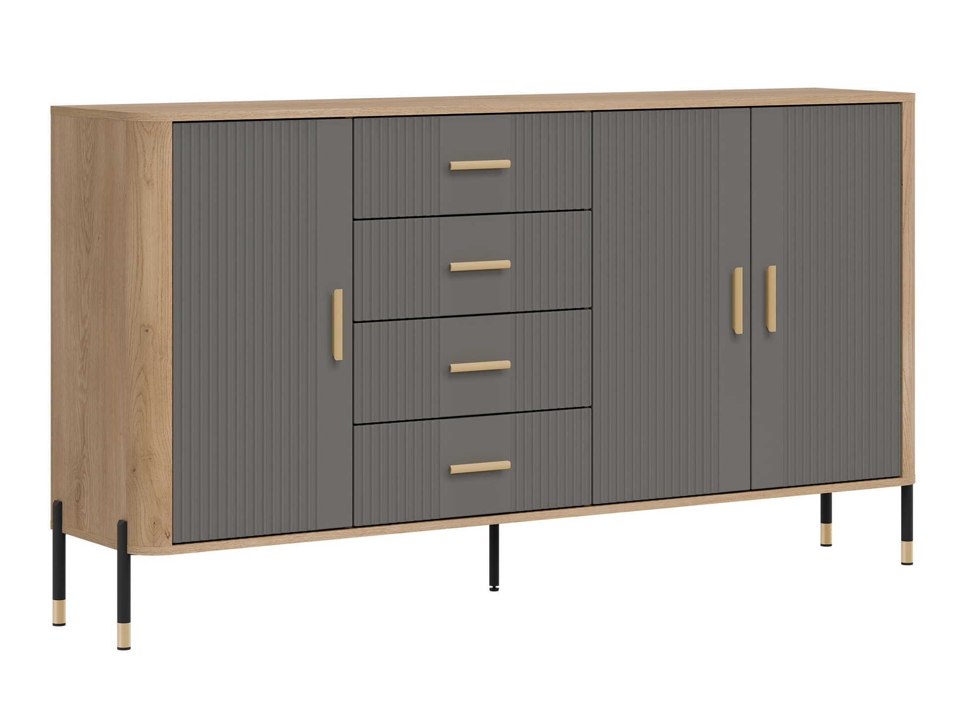 Kommode Flosora 121 (Grå)