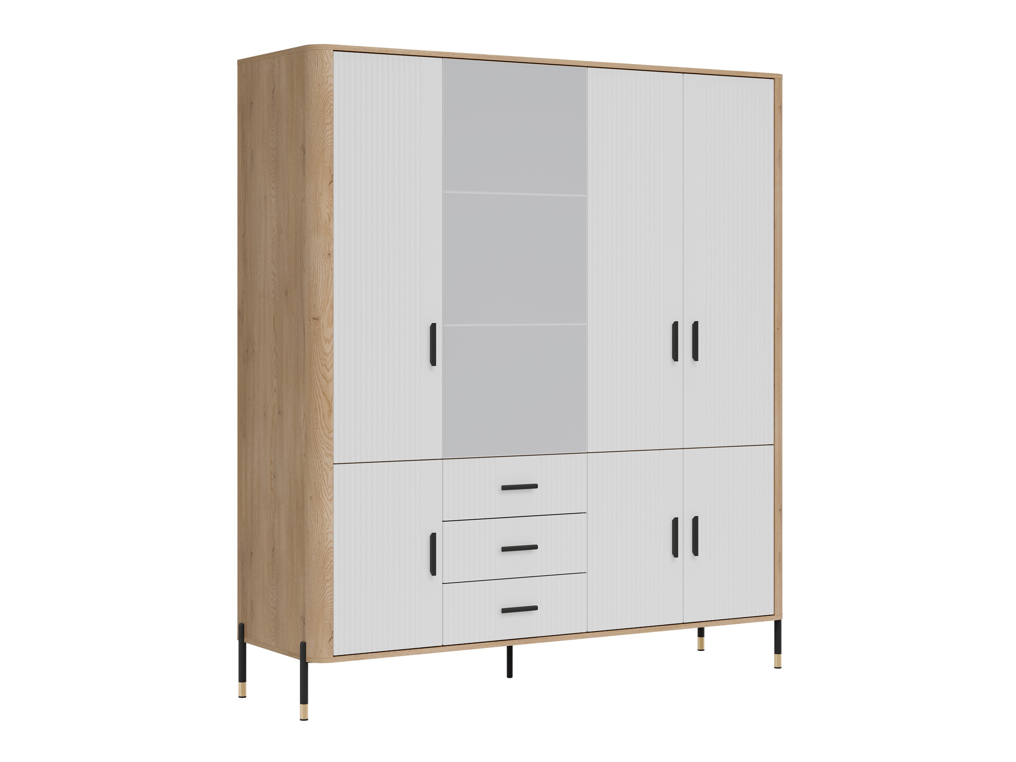 Garderobeskab Flosora 135 (Hvid)