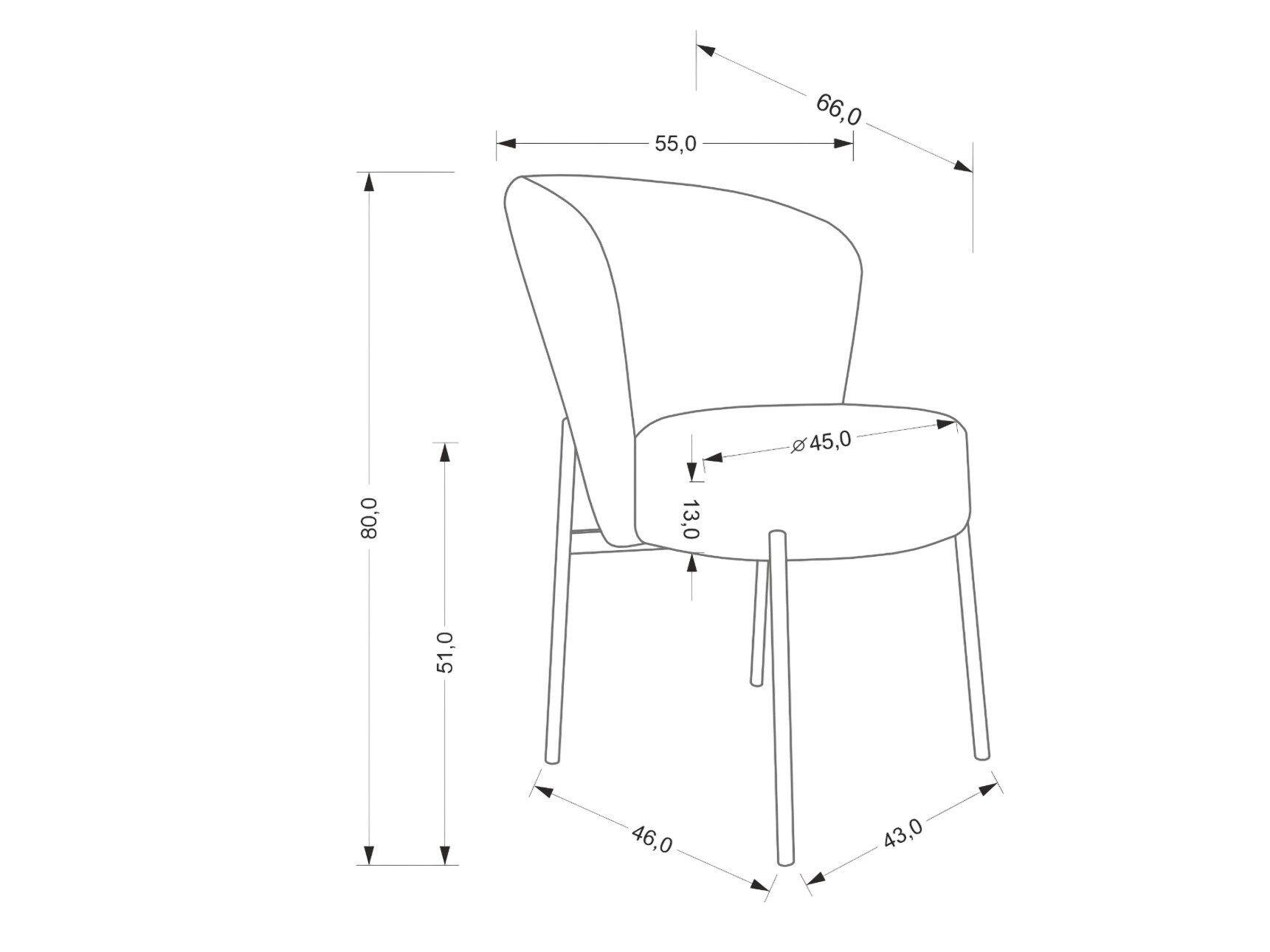 Stol Houston 2034 (Beige)