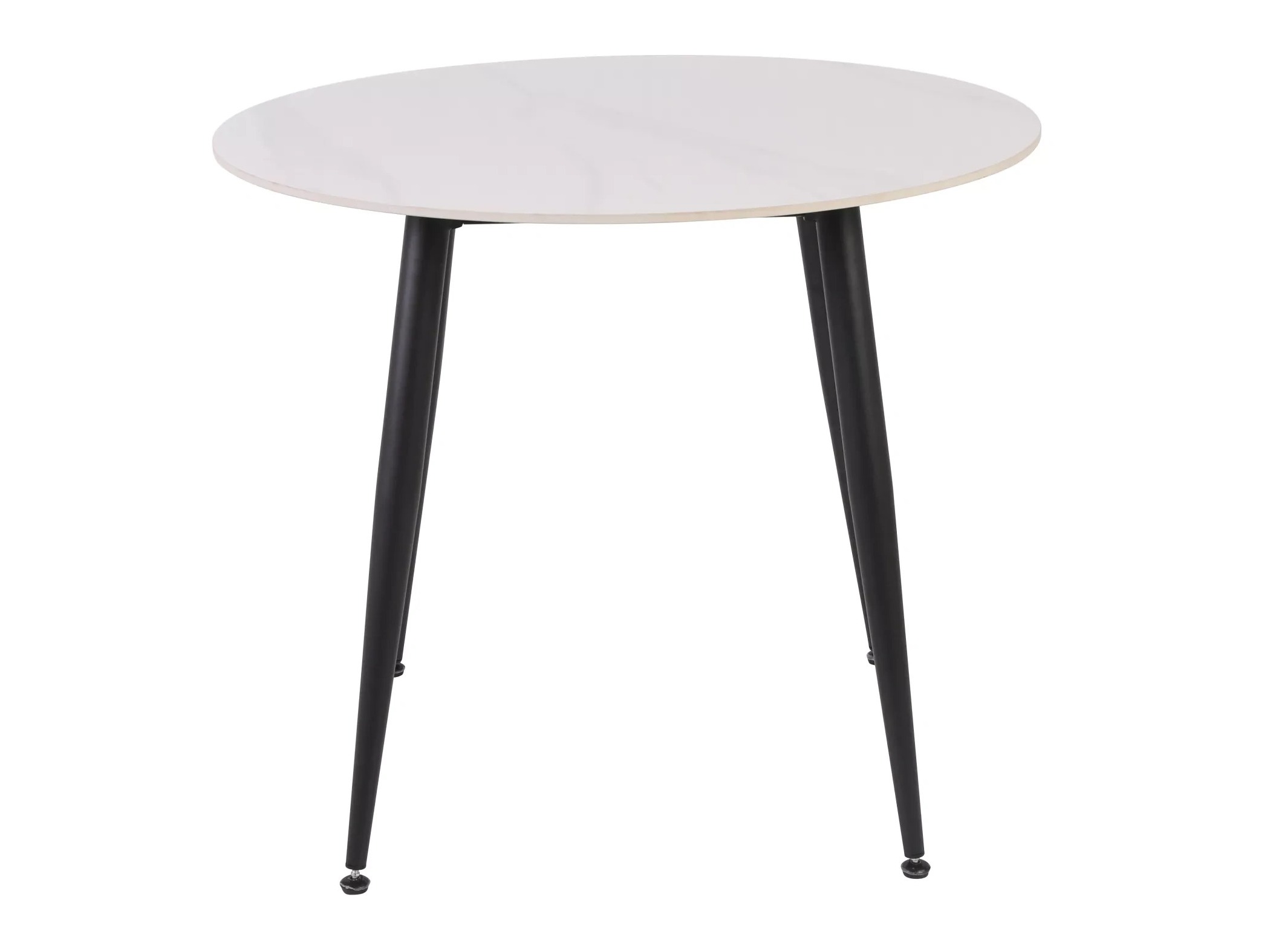 Bord Detroit 871 (Hvid marmor + Sort)