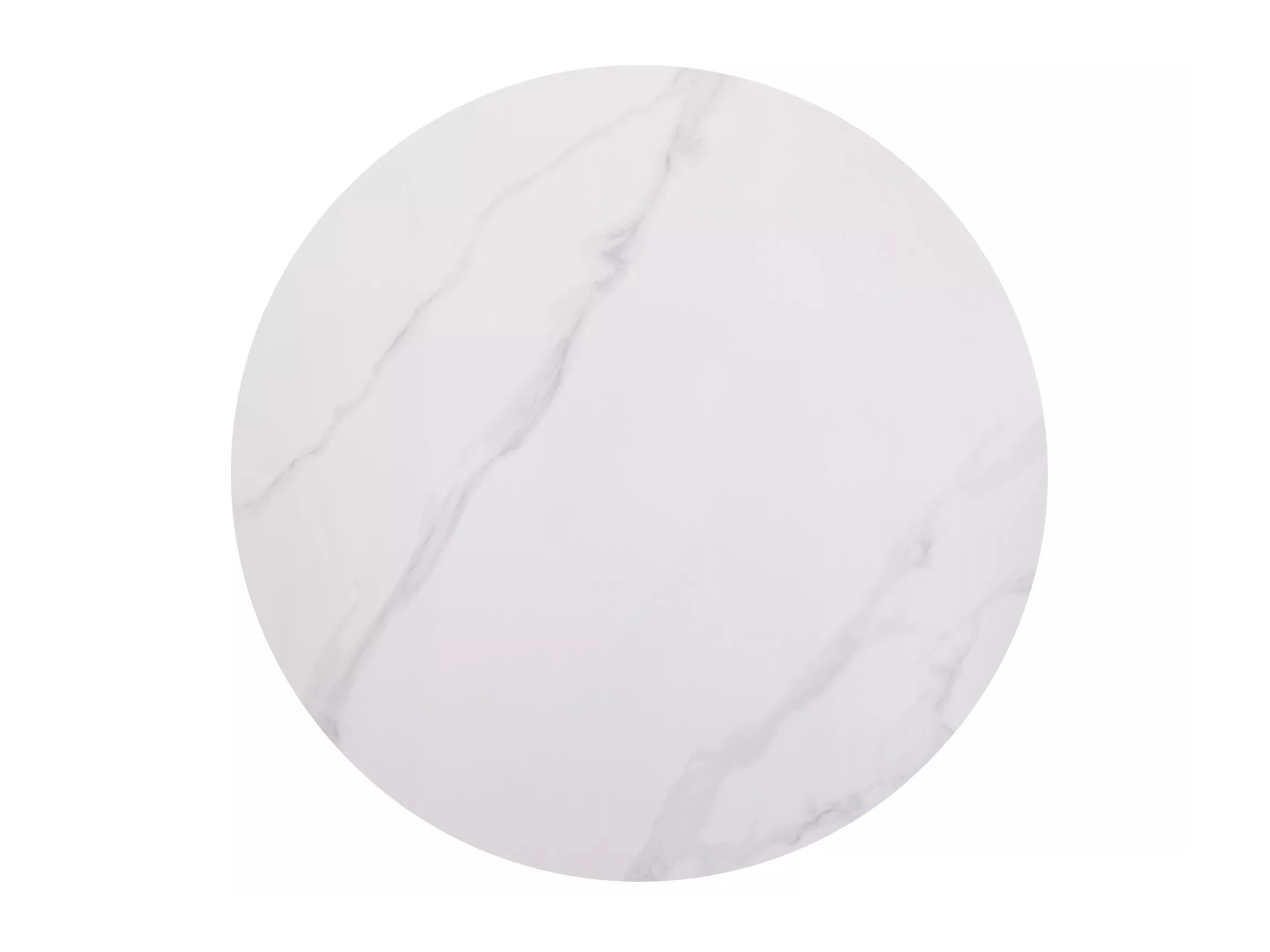 Bord Detroit 871 (Hvid marmor + Sort)