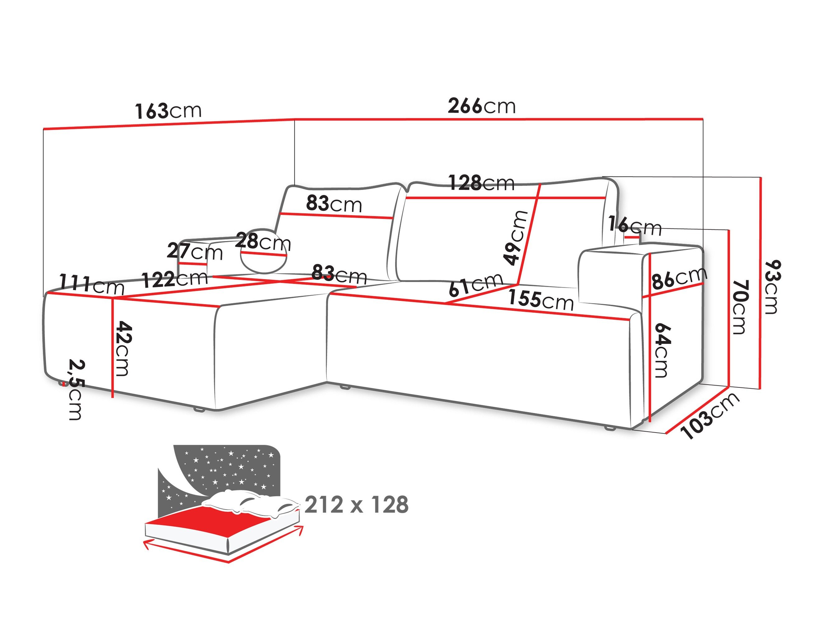 Hjørnesofa Comfivo 456 (Lambi 11)