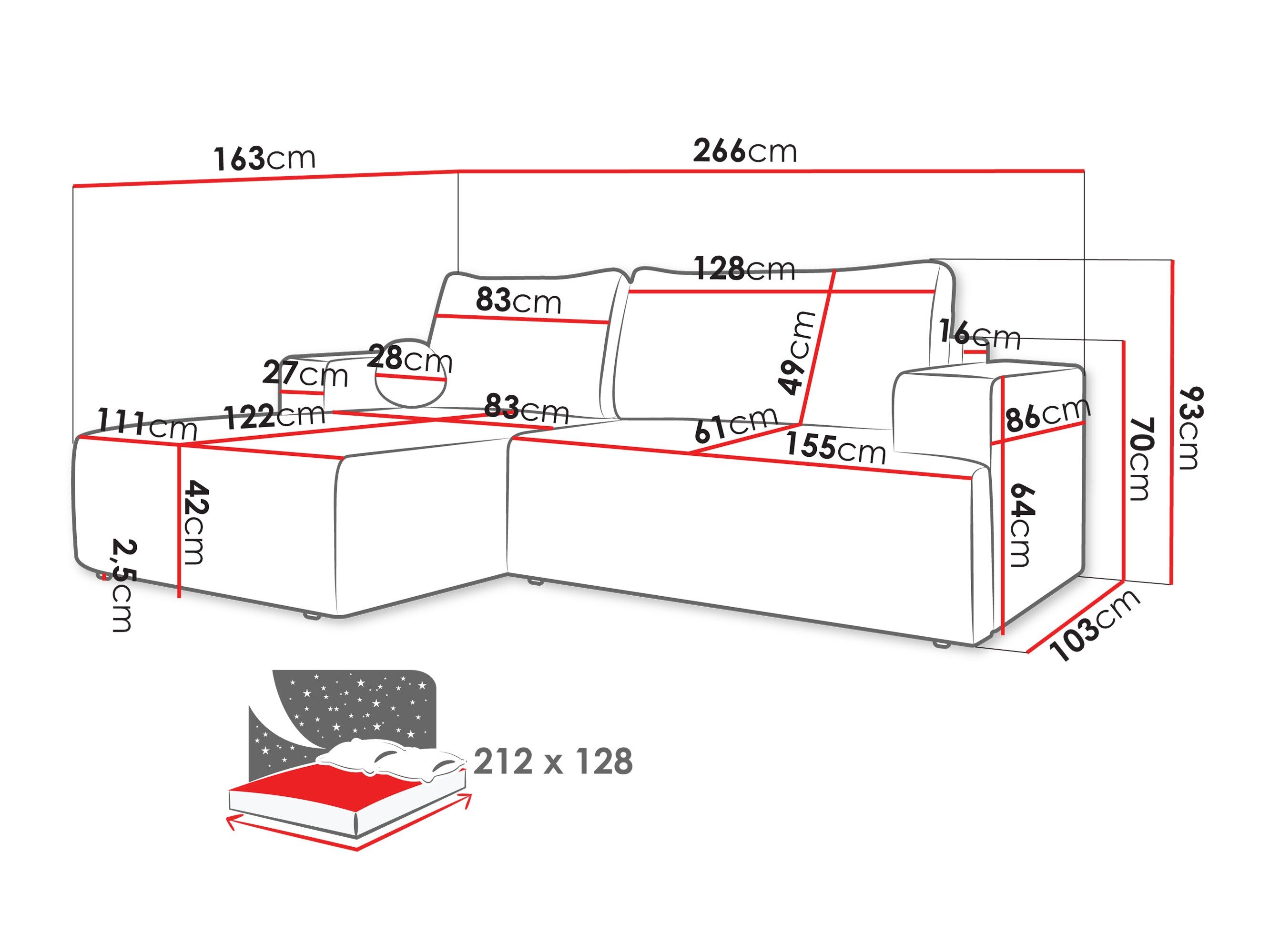 Hjørnesofa Comfivo 456 (Soul 17)