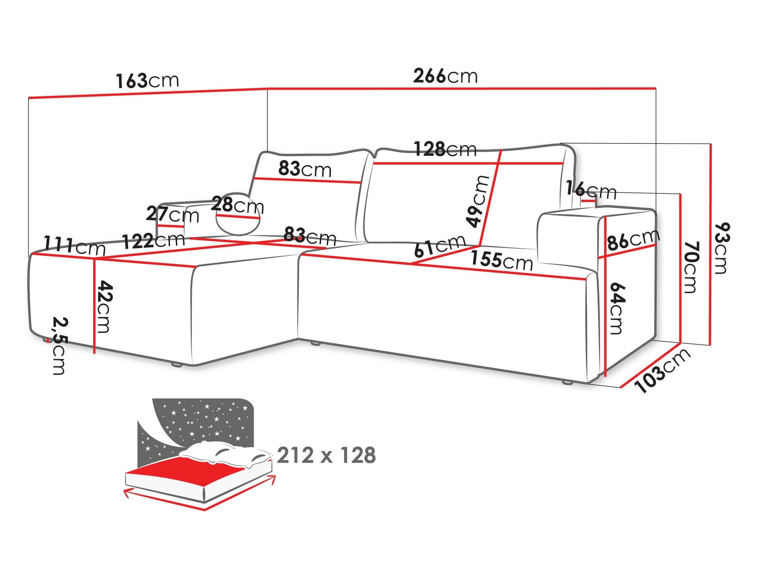 Hjørnesofa Comfivo 456 (Wave 05)