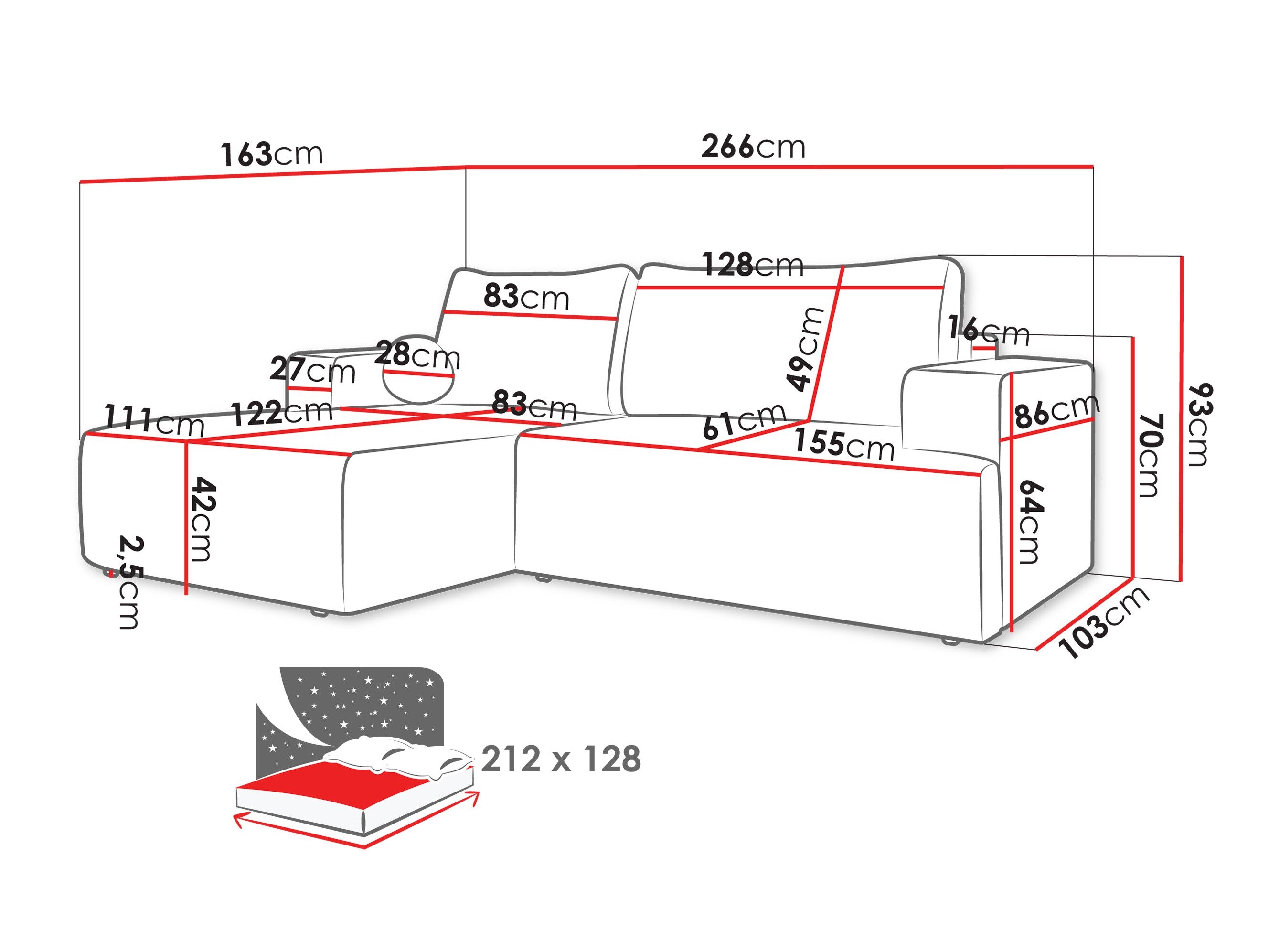 Hjørnesofa Comfivo 456 (Wave 09)