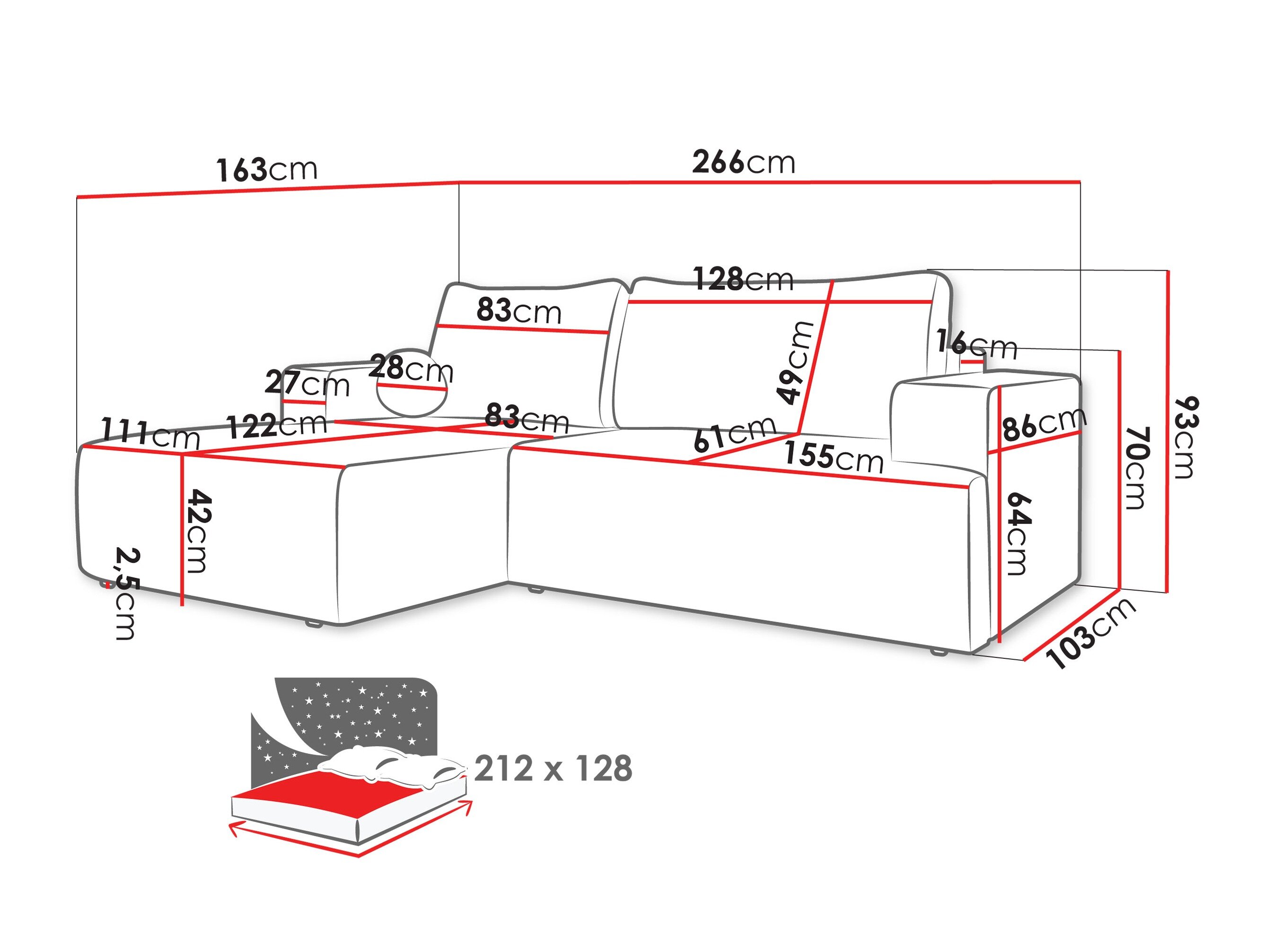 Hjørnesofa Comfivo 456 (Wave 09)