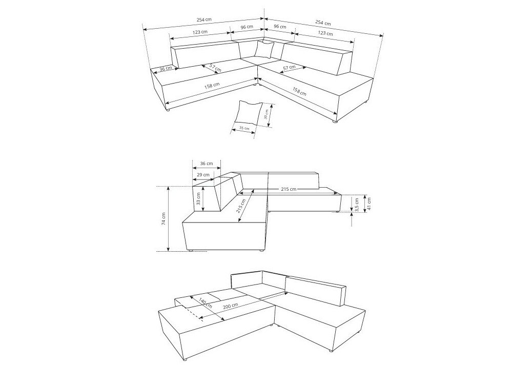 Hjørnesofa Kingston 188 (Tilia 11)