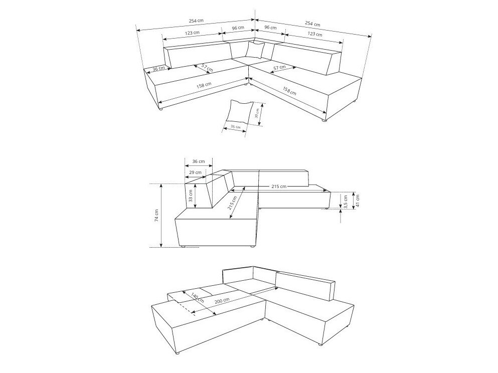 Hjørnesofa Kingston 188 (Tilia 85)