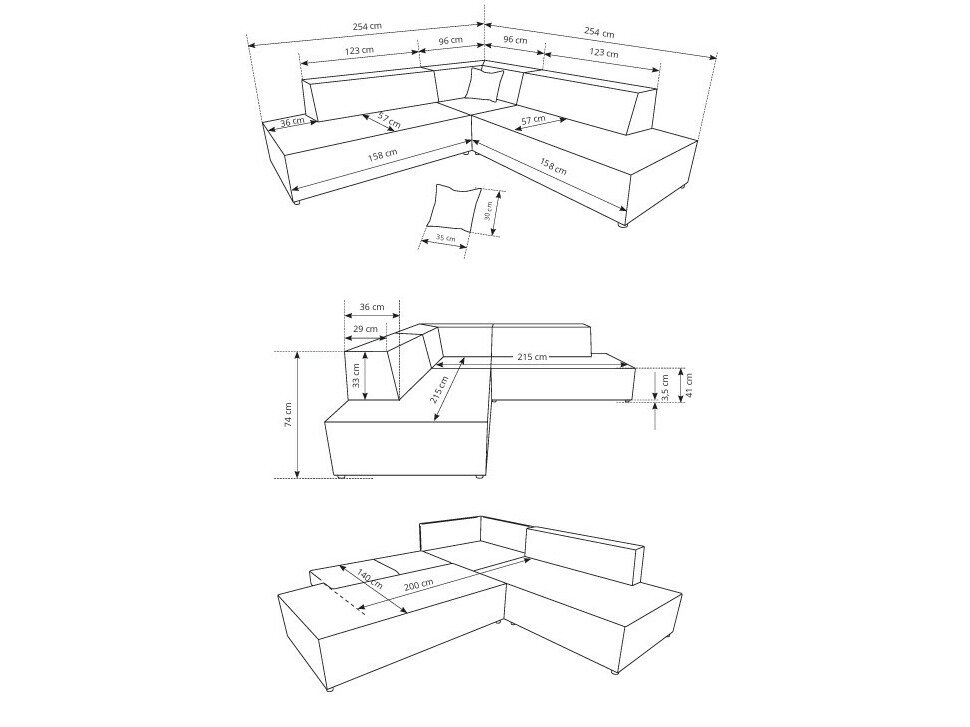 Hjørnesofa Kingston 188 (Tilia 86)