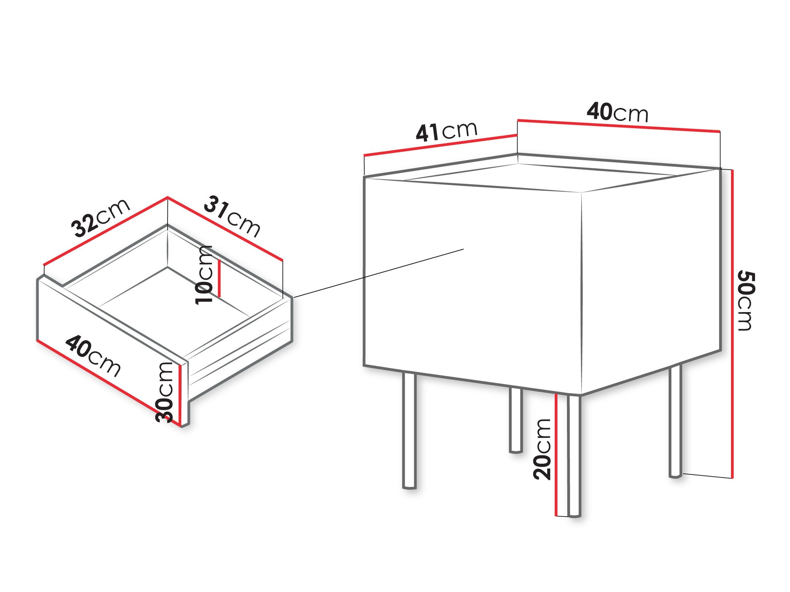 Natbordssæt Melbela 108 (Lys oliventræ + Egetræ)