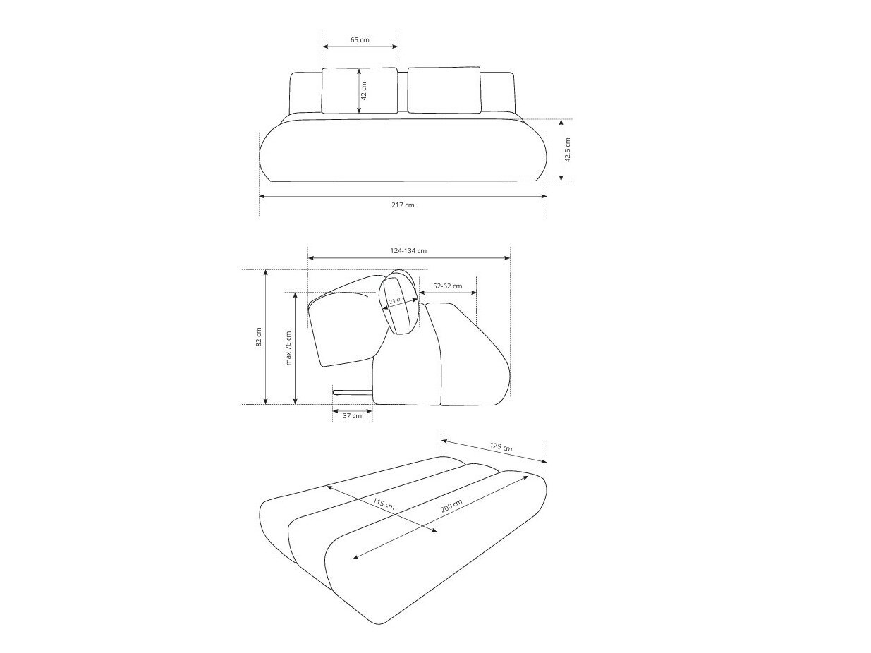 Sovesofa Kingston 193 (Dot 07)