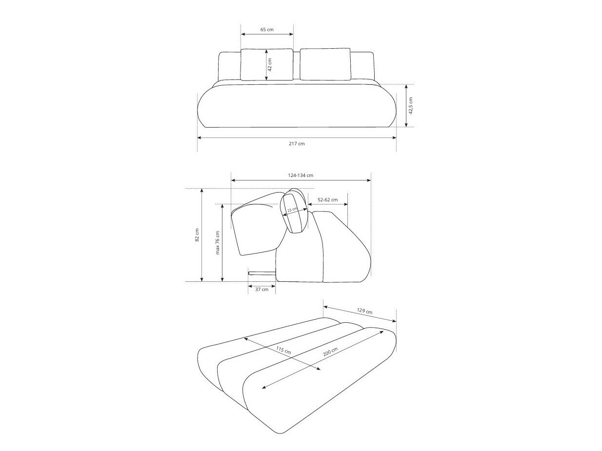 Sovesofa Kingston 193 (Wind 05)