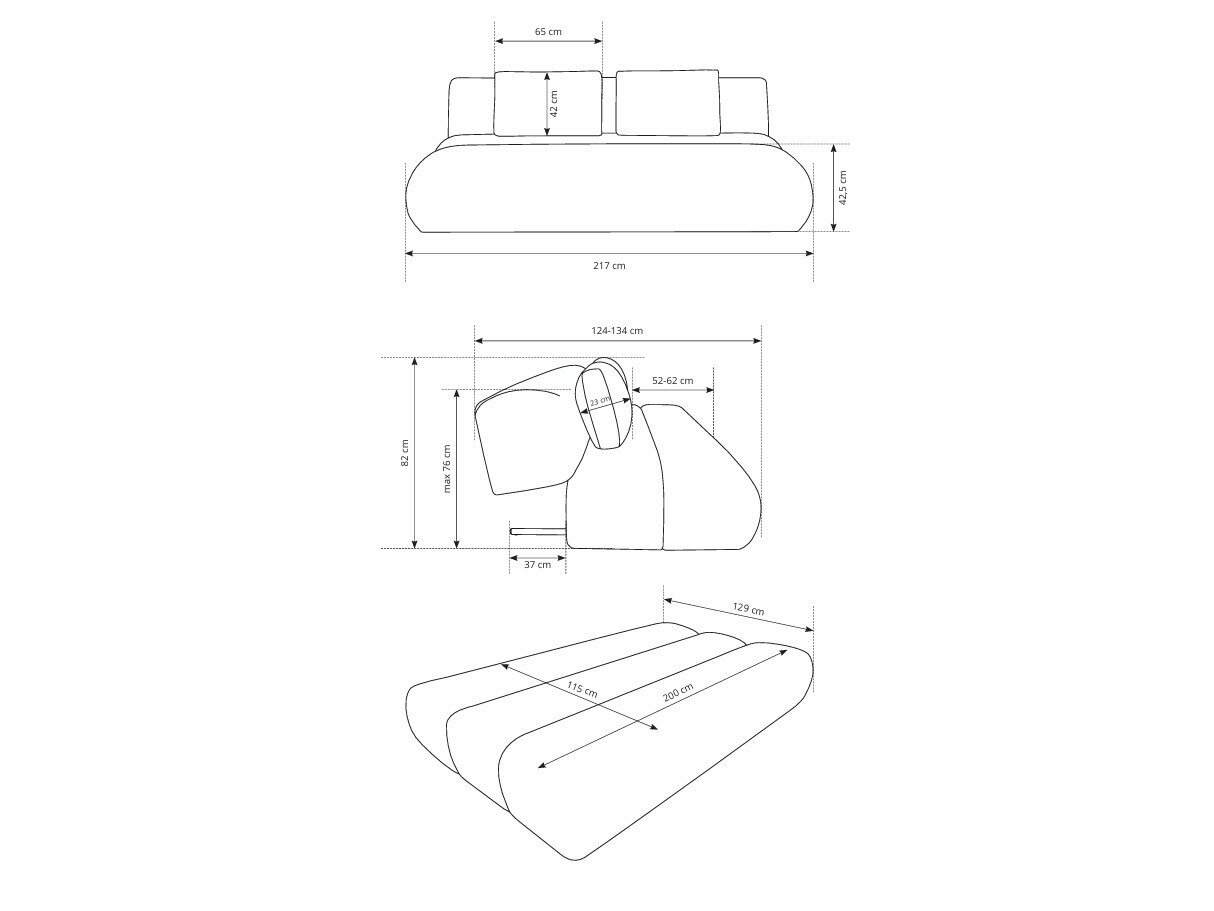Sovesofa Kingston 193 (Wind 77)