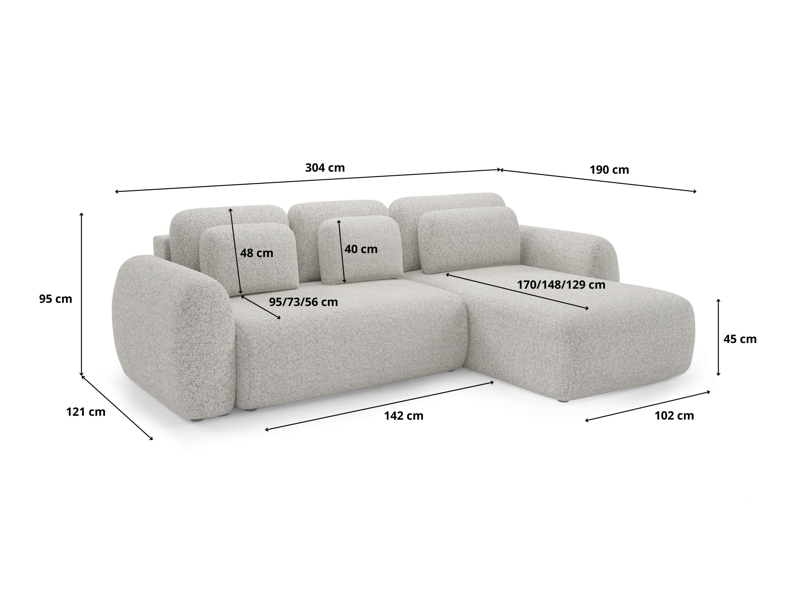 Hjørnesofa Franklin 104 (Puente 03)