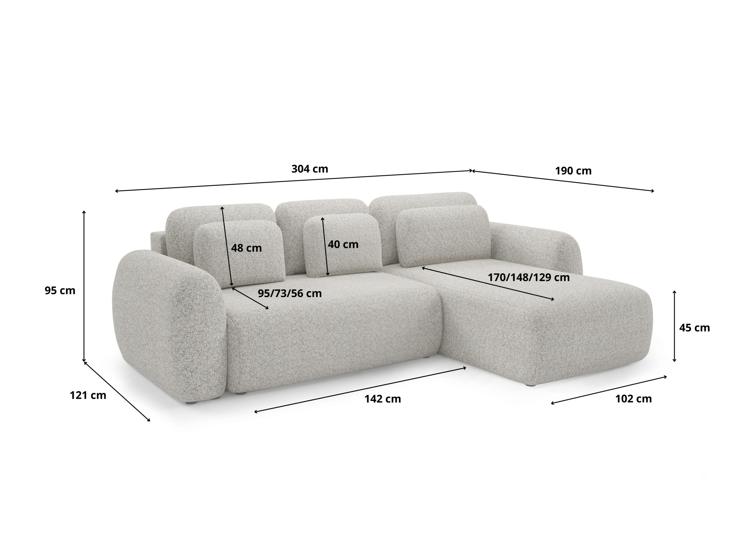 Hjørnesofa Franklin 104 (Puente 06)