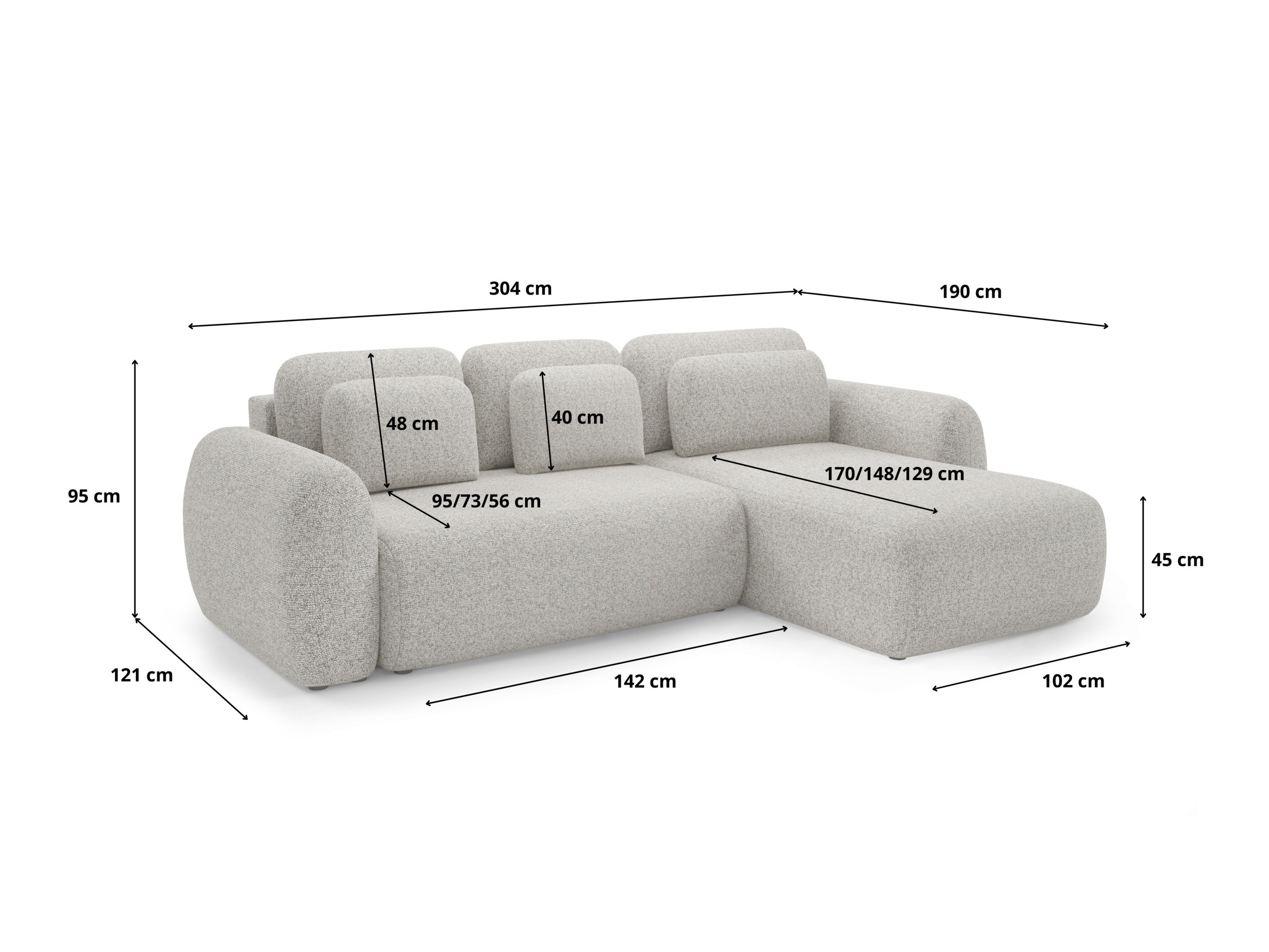 Hjørnesofa Franklin 104 (Puente 34)