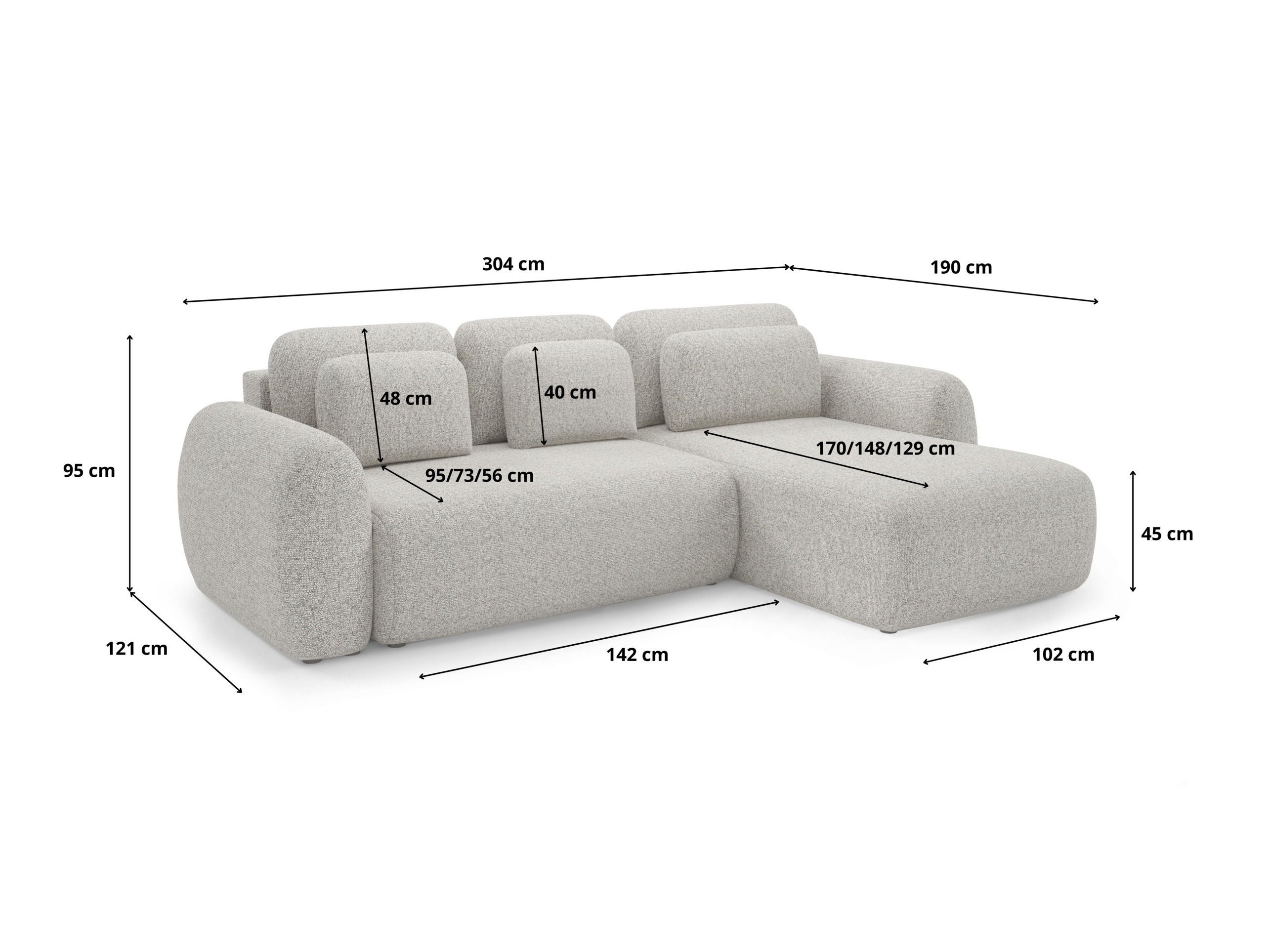Hjørnesofa Franklin 104 (Puente 52)