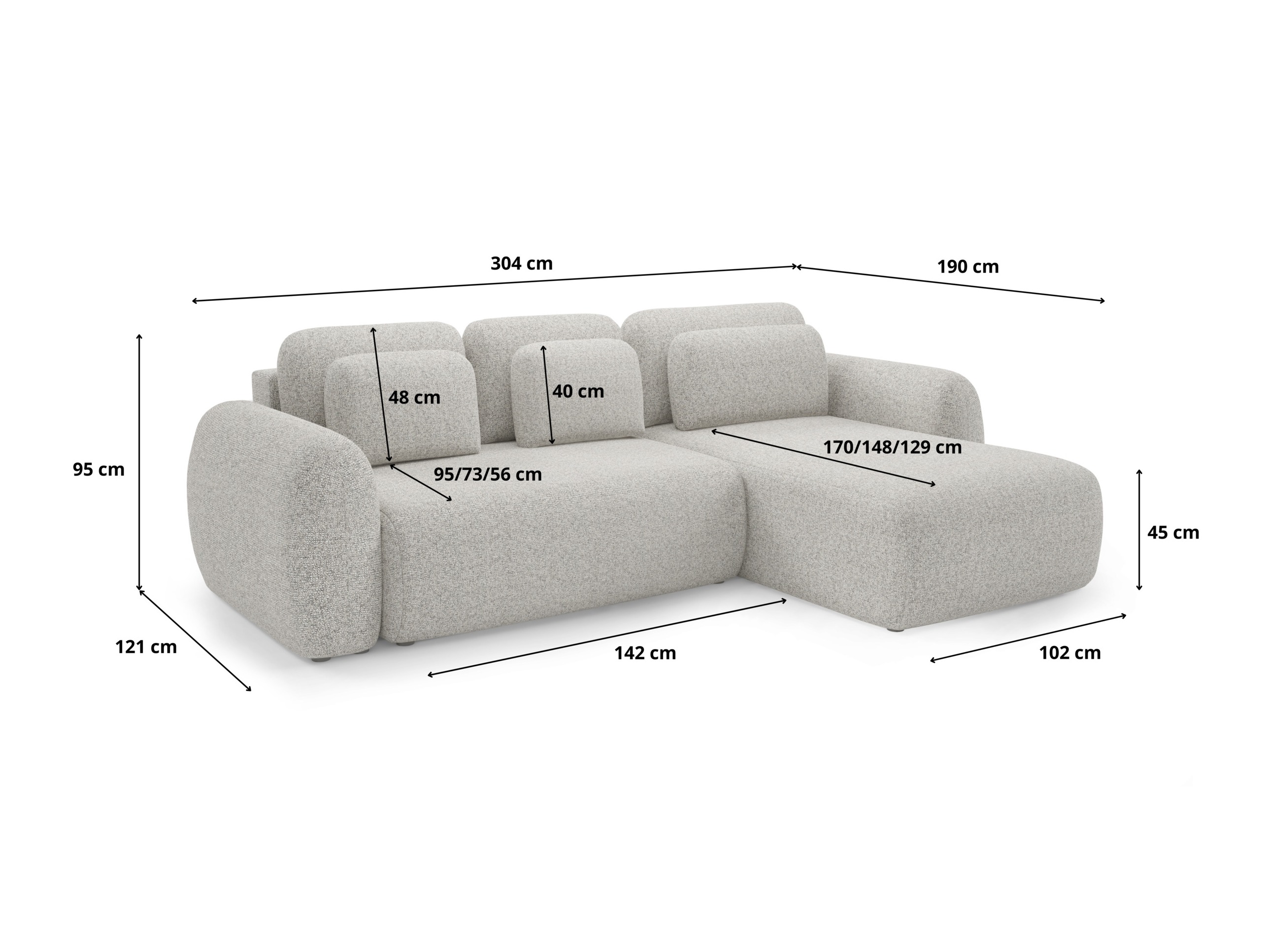 Hjørnesofa Franklin 104 (Puente 80)