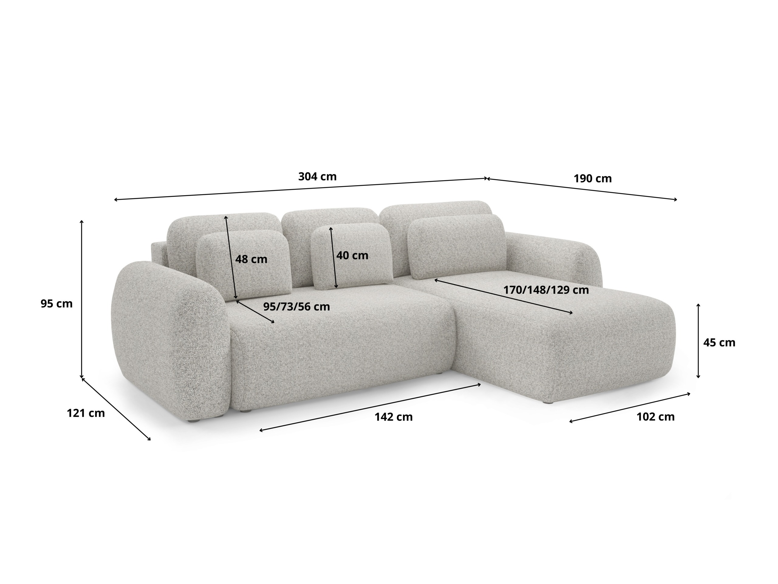 Hjørnesofa Franklin 104 (Puente 92)