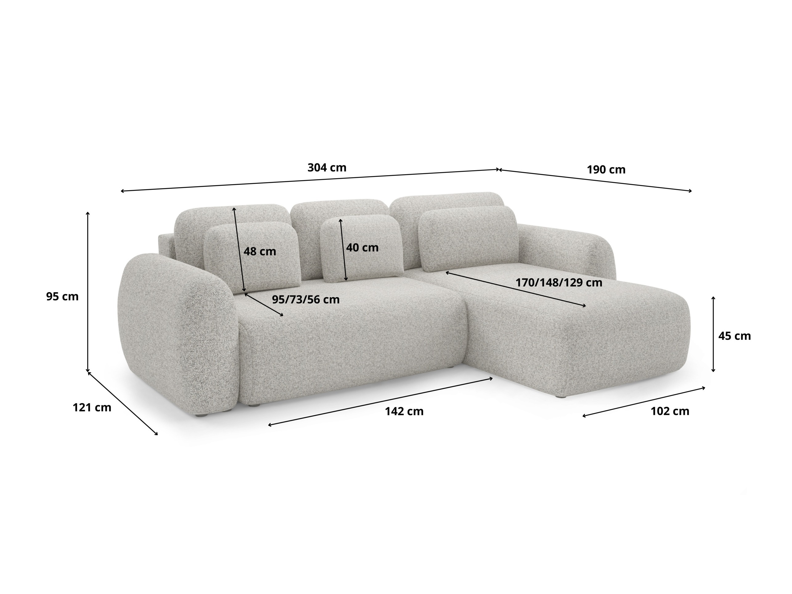 Hjørnesofa Franklin 104 (Puente 94)